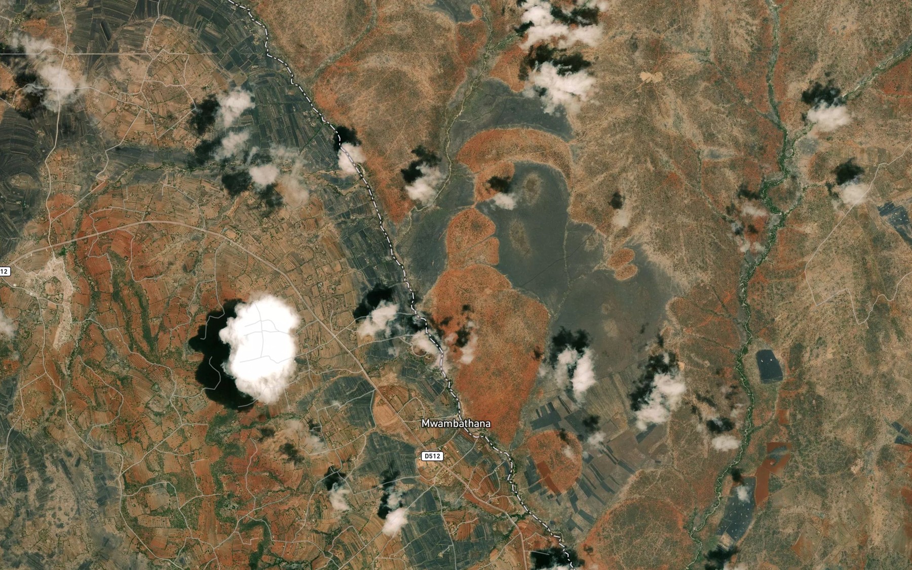 Satellite map of the Kinonyoni