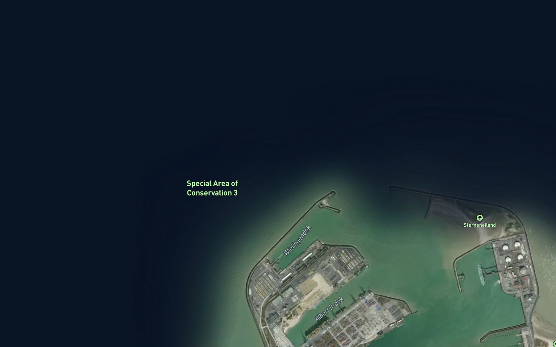 Satellite map of the Zand