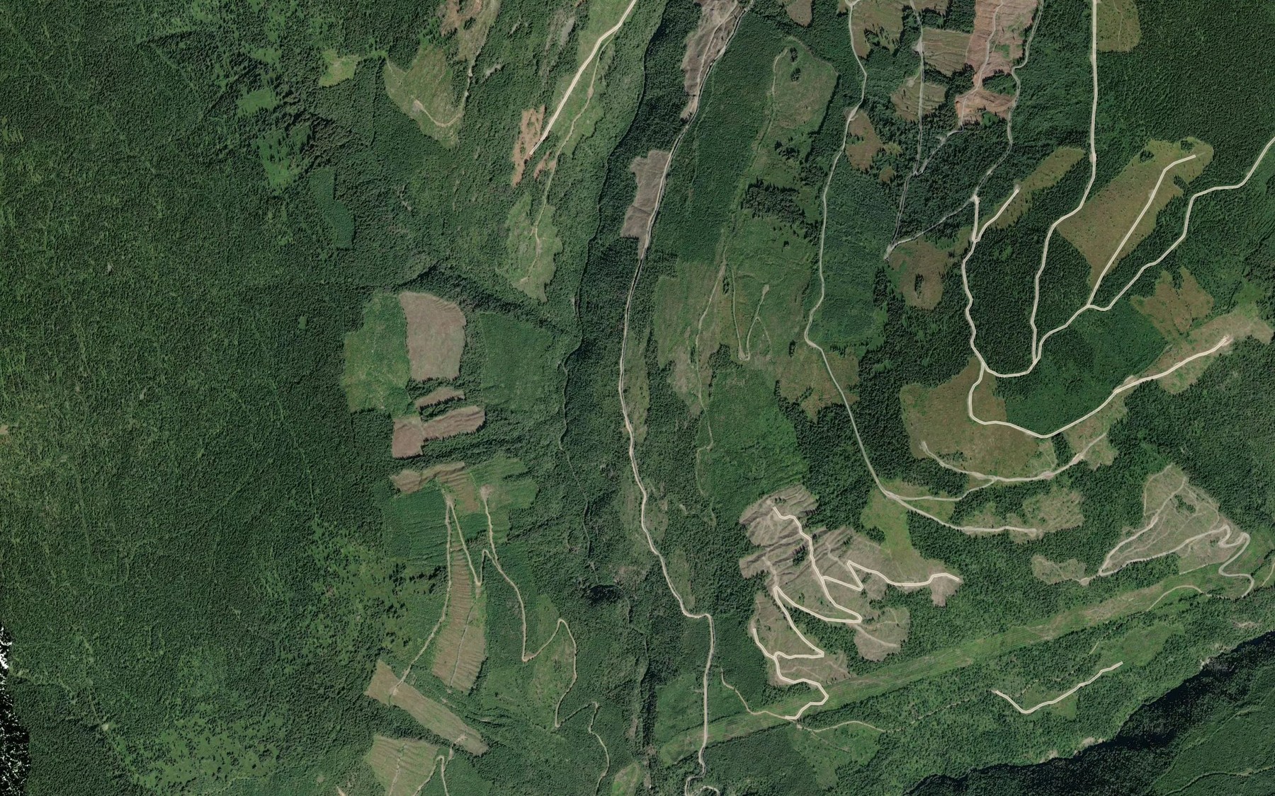 Satellite map of the Gash Creek