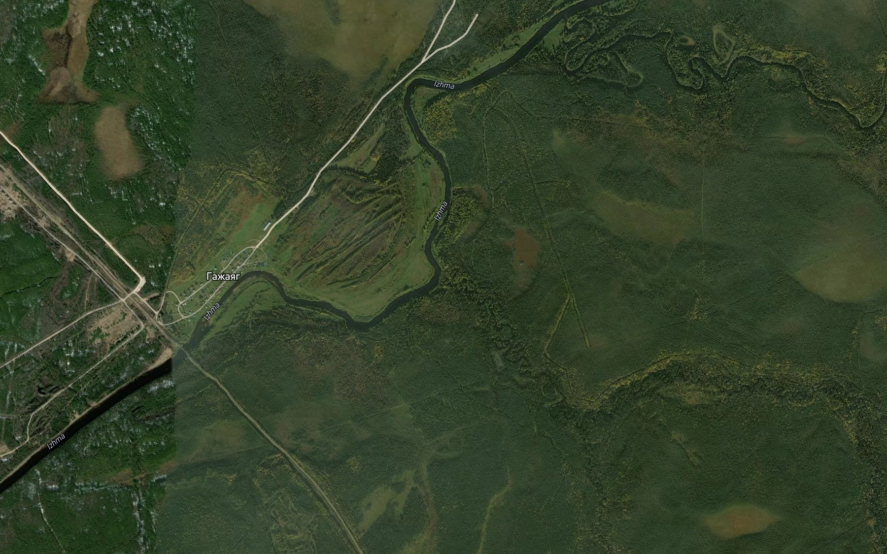 Satellite map of the Nyamed