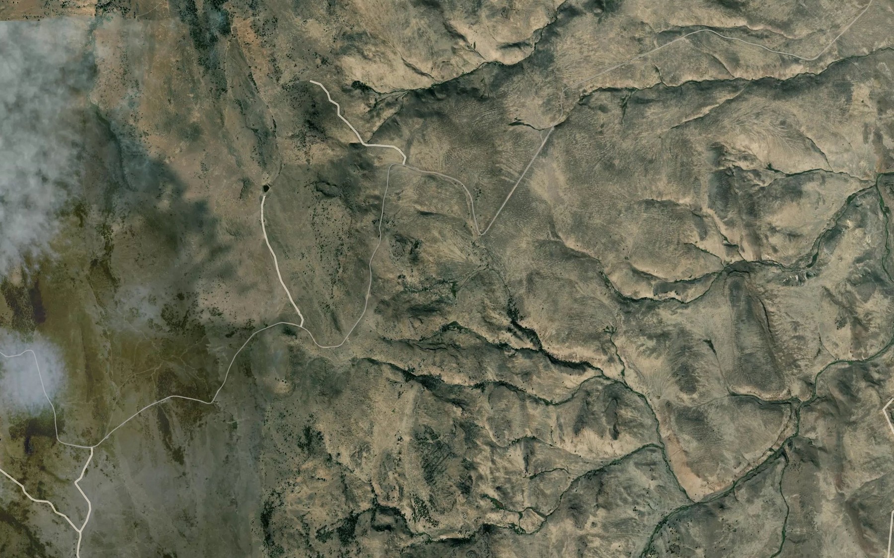 Satellite map of the Hawthorne Springs