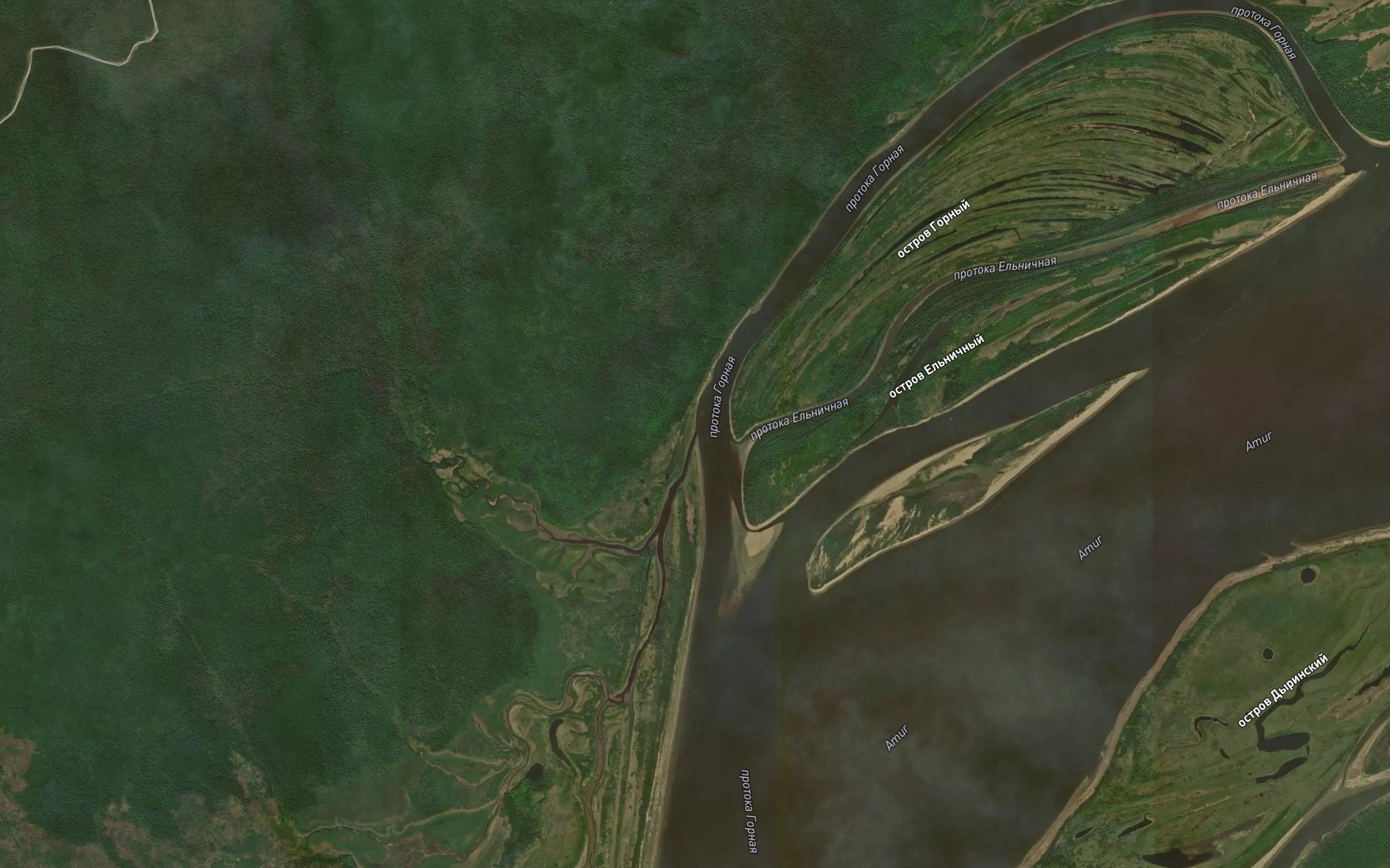 Satellite map of the Gornaya