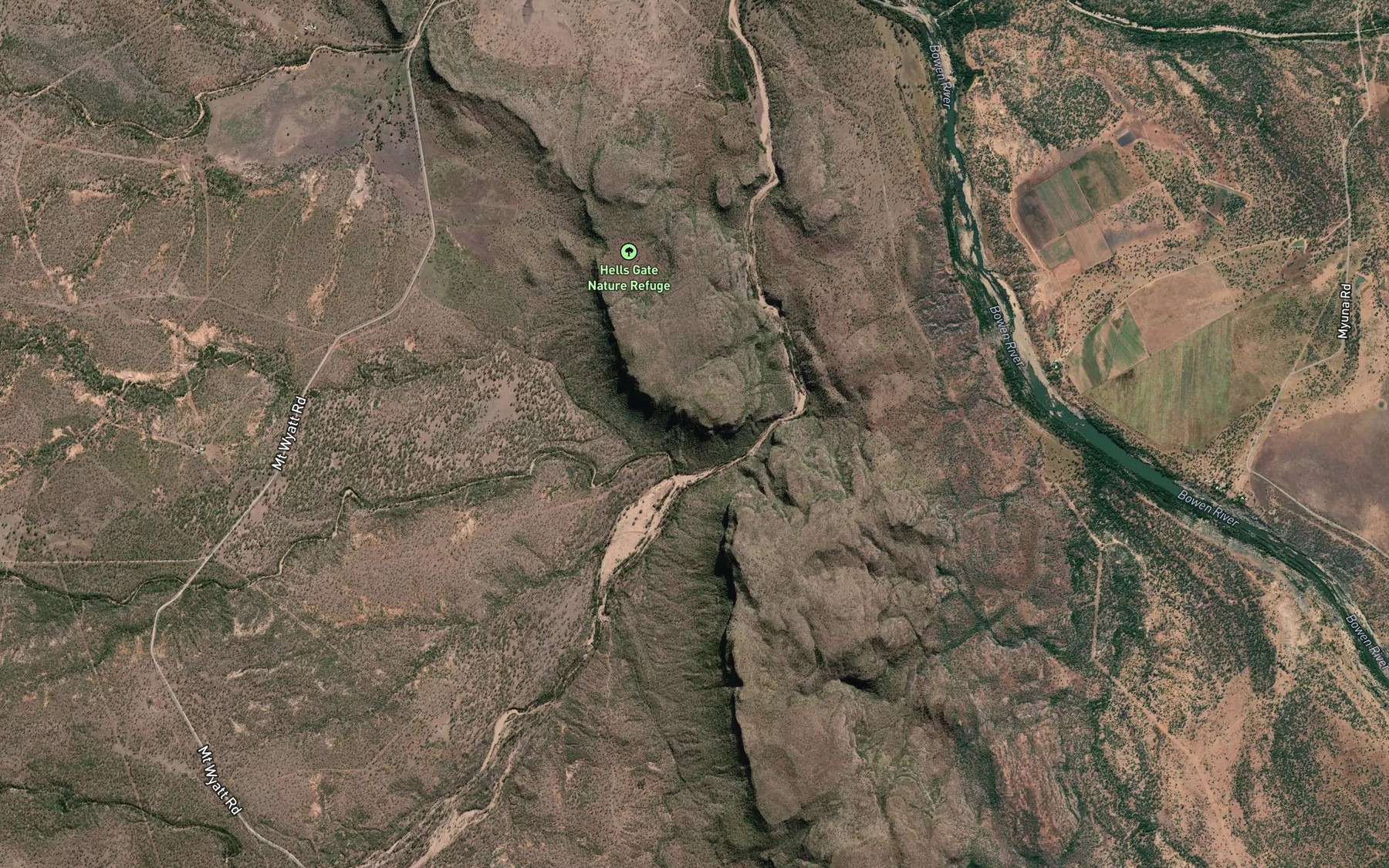 Satellite map of the Goldbeetle Creek