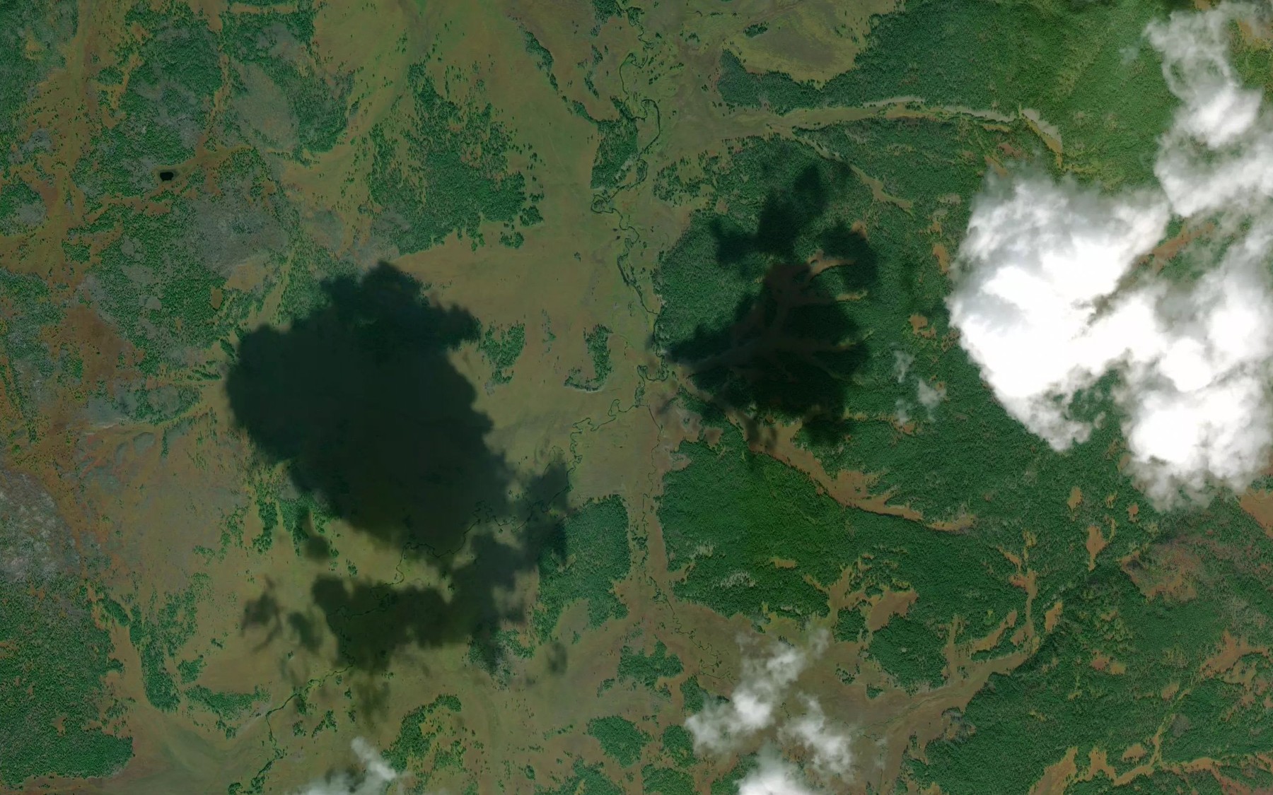 Satellite map of the Oldynda