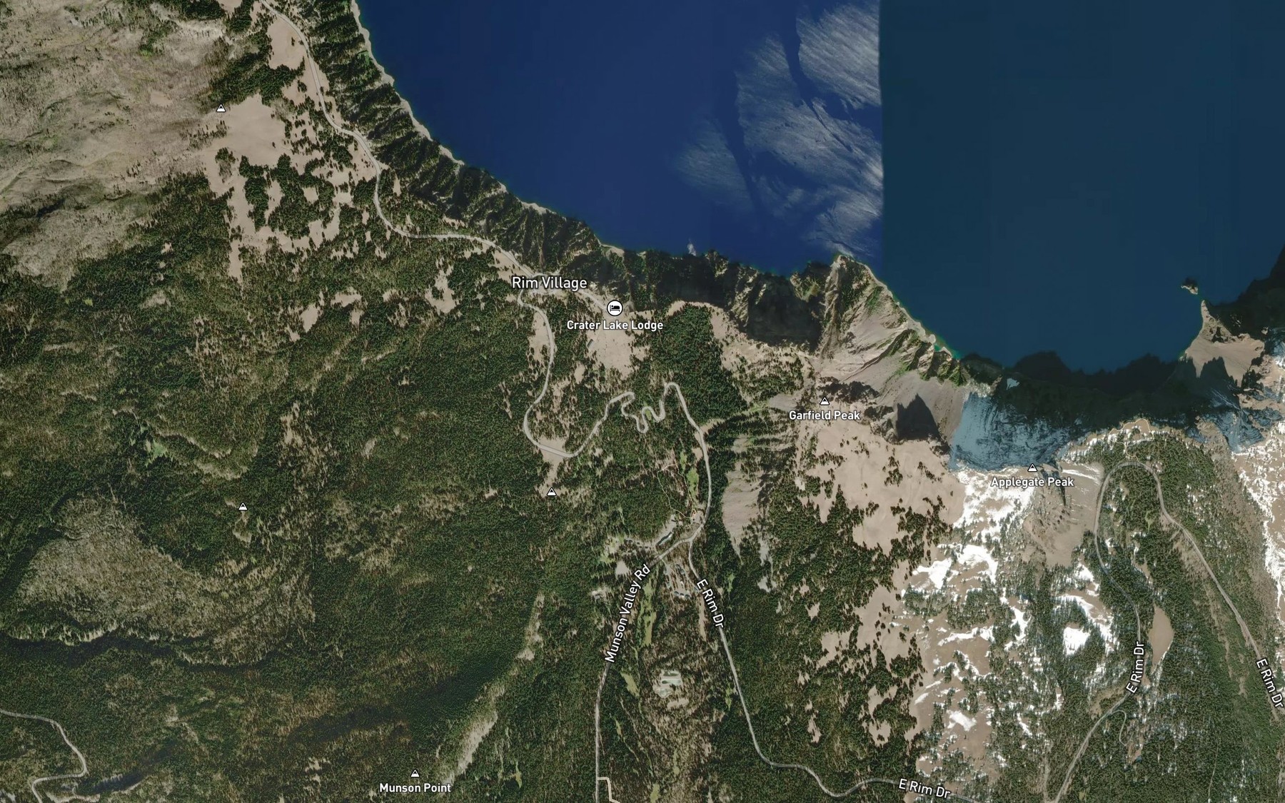 Satellite map of the Munson Springs