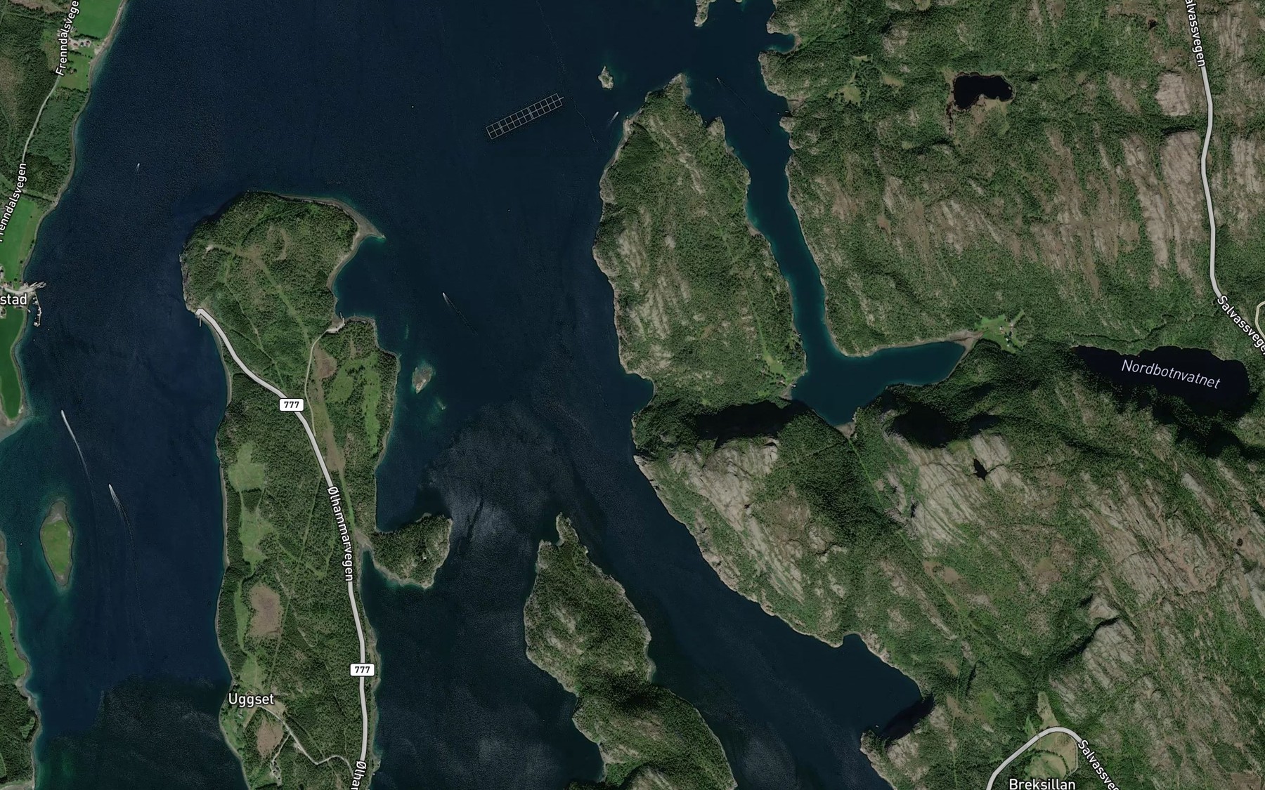 Satellite map of the Gulbergvika