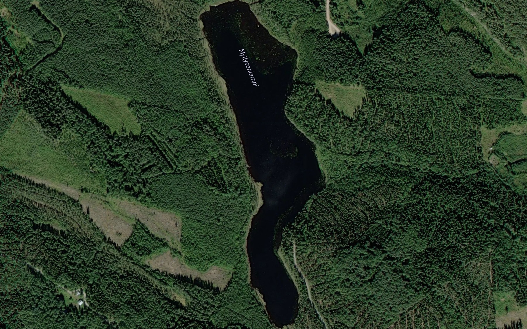 Satellite map of the Myllysenlampi