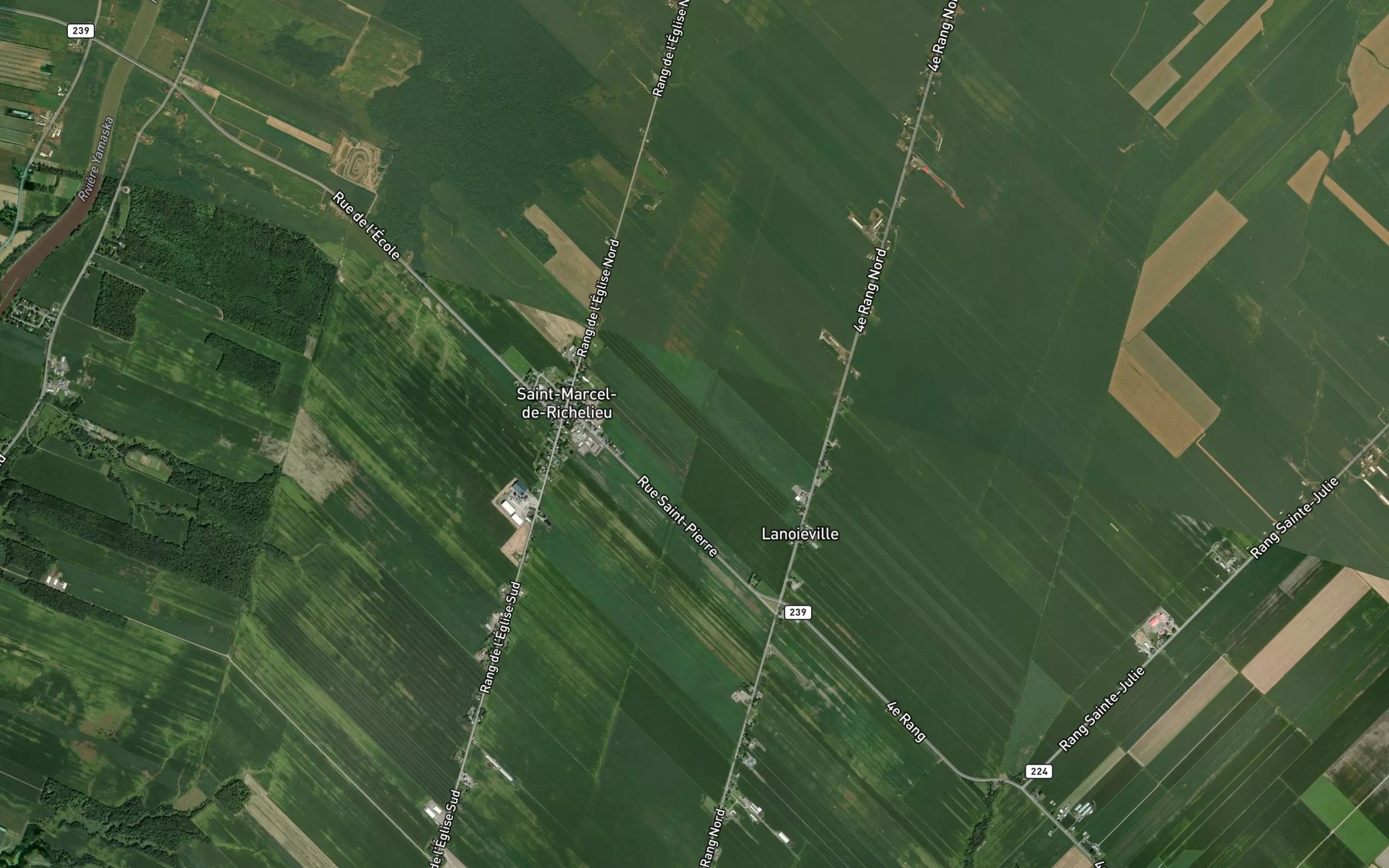 Satellite map of the Decharge des Quinze du Troisieme Rang