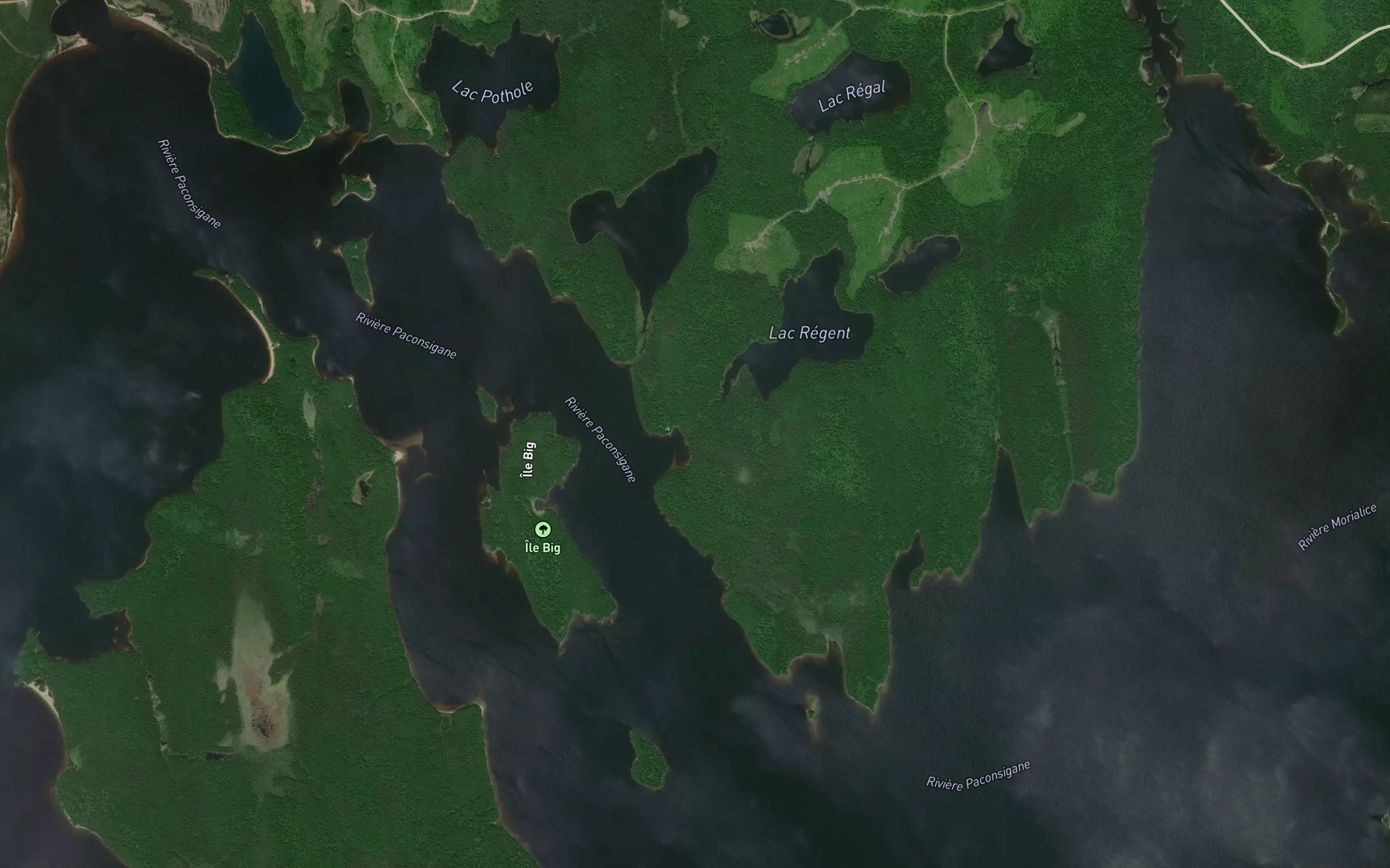 Satellite map of the Ruisseau Numero Trois