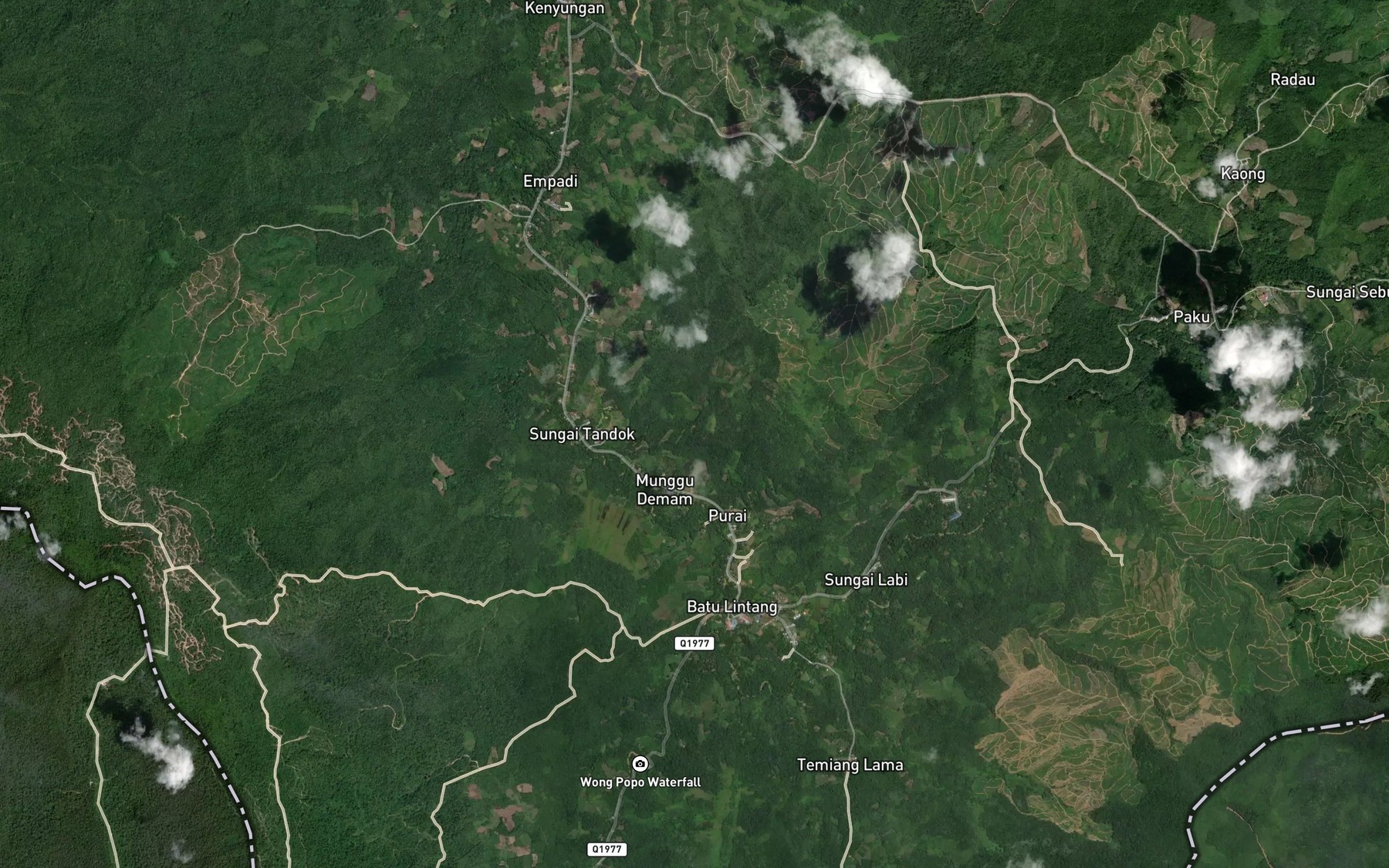 Satellite map of the Sungai Siol