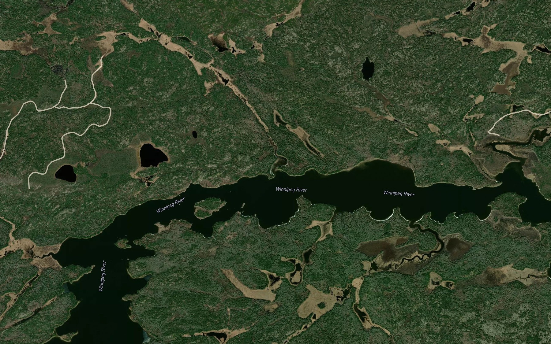 Satellite map of the Scotts Creek