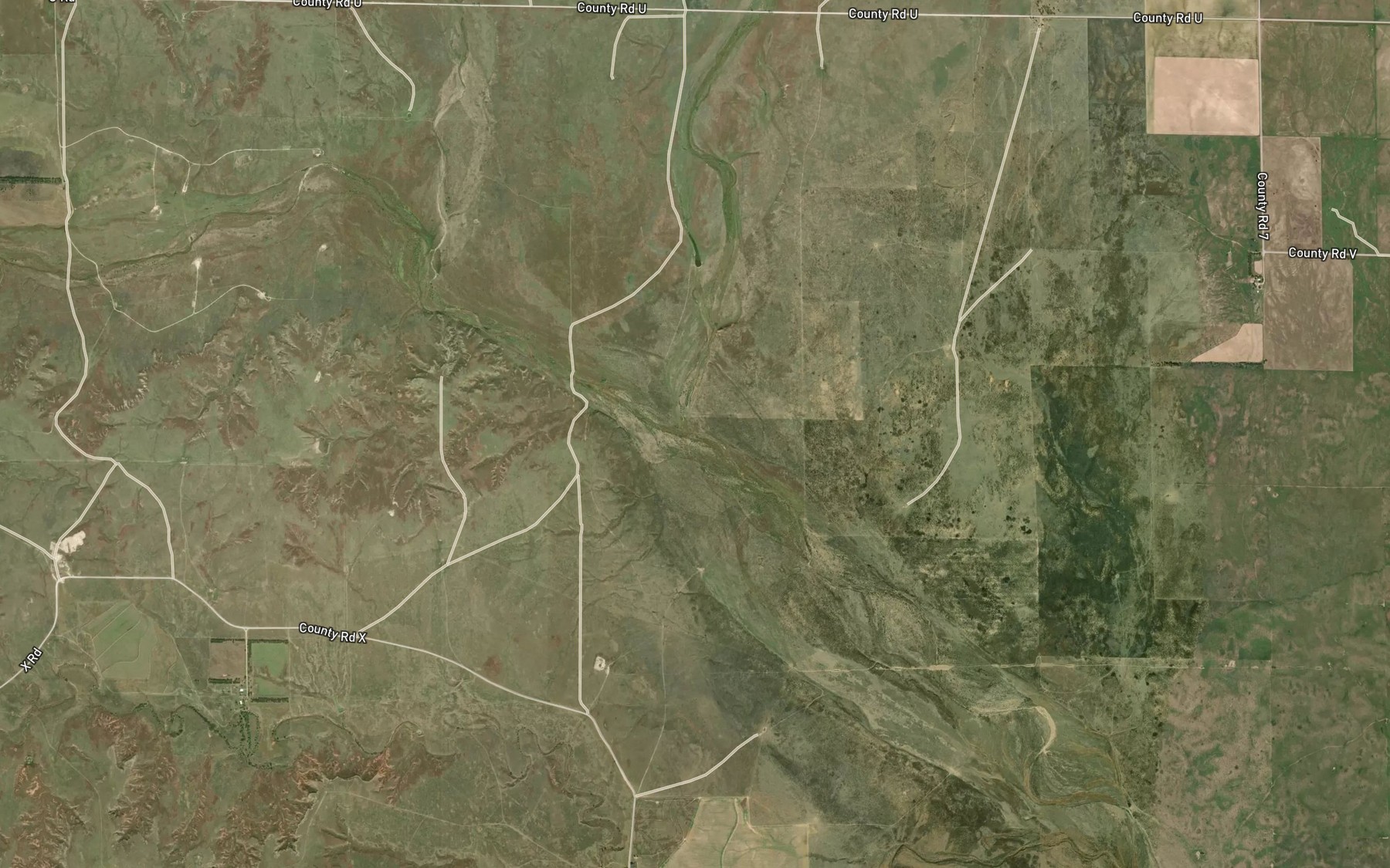 Satellite map of the Indian Creek