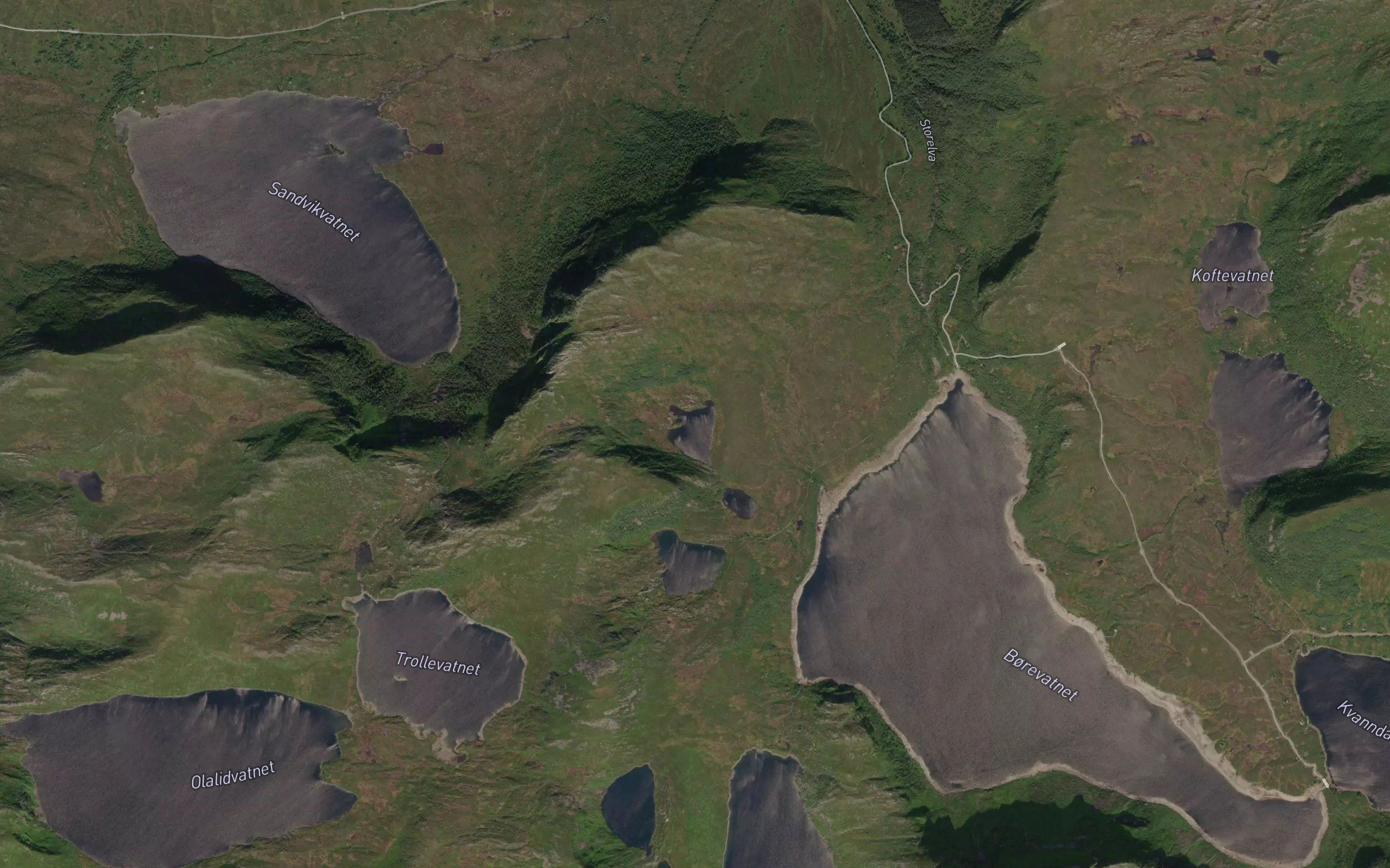 Tverrfjellvatna