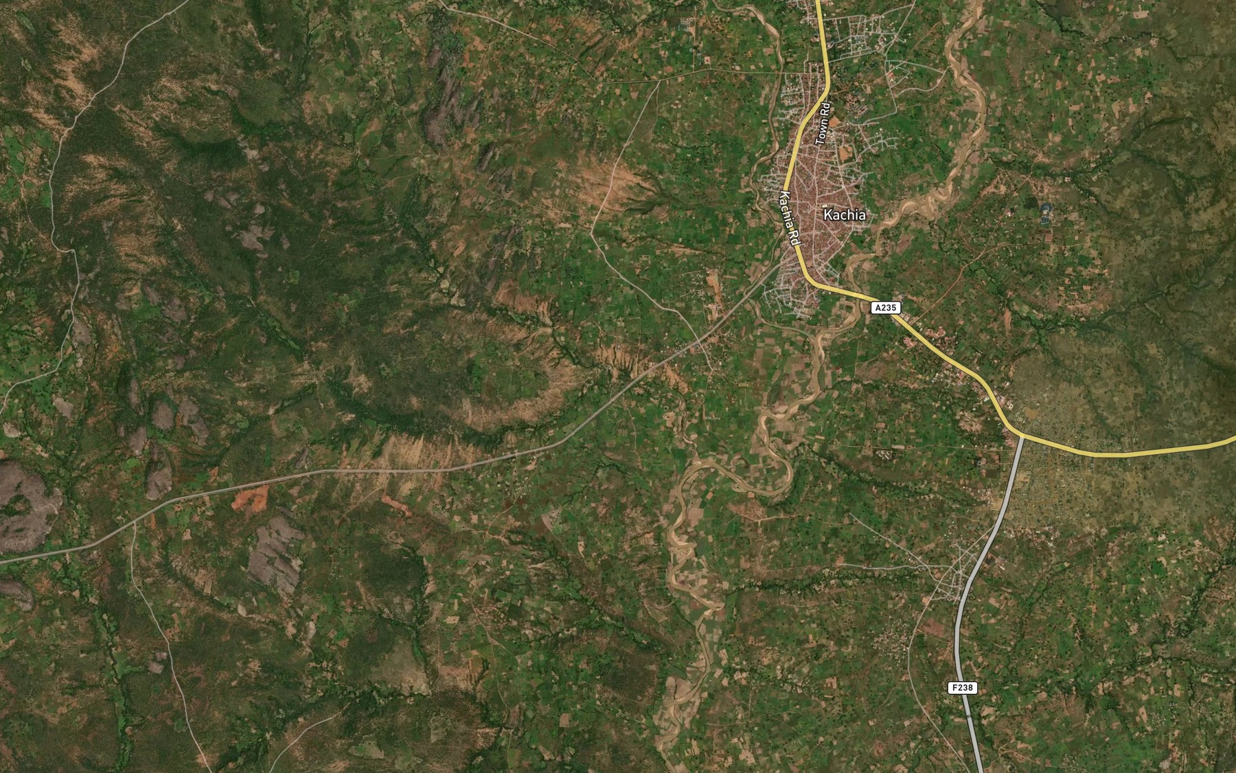 Satellite map of the River Pa