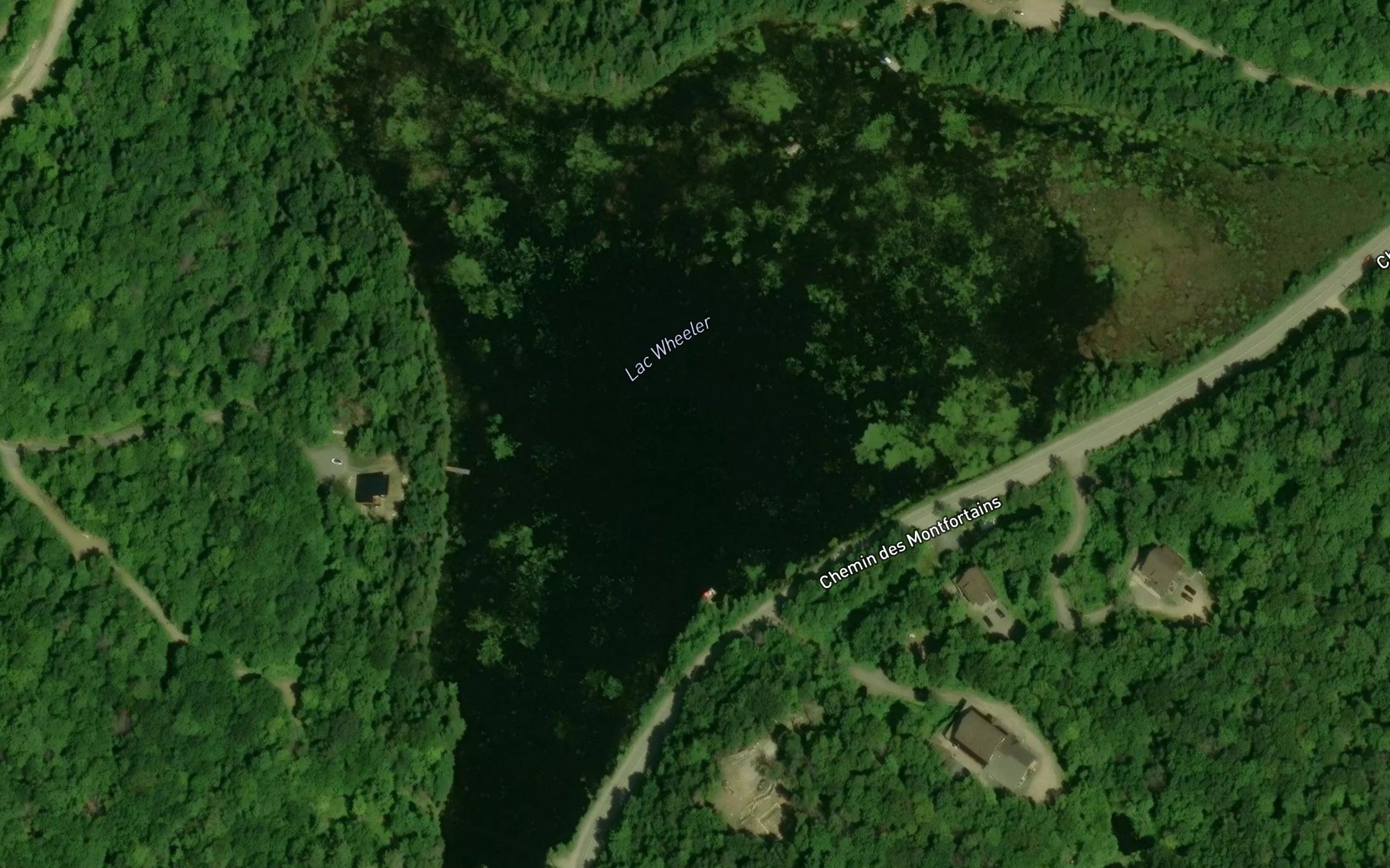 Satellite map of the Lac Wheeler
