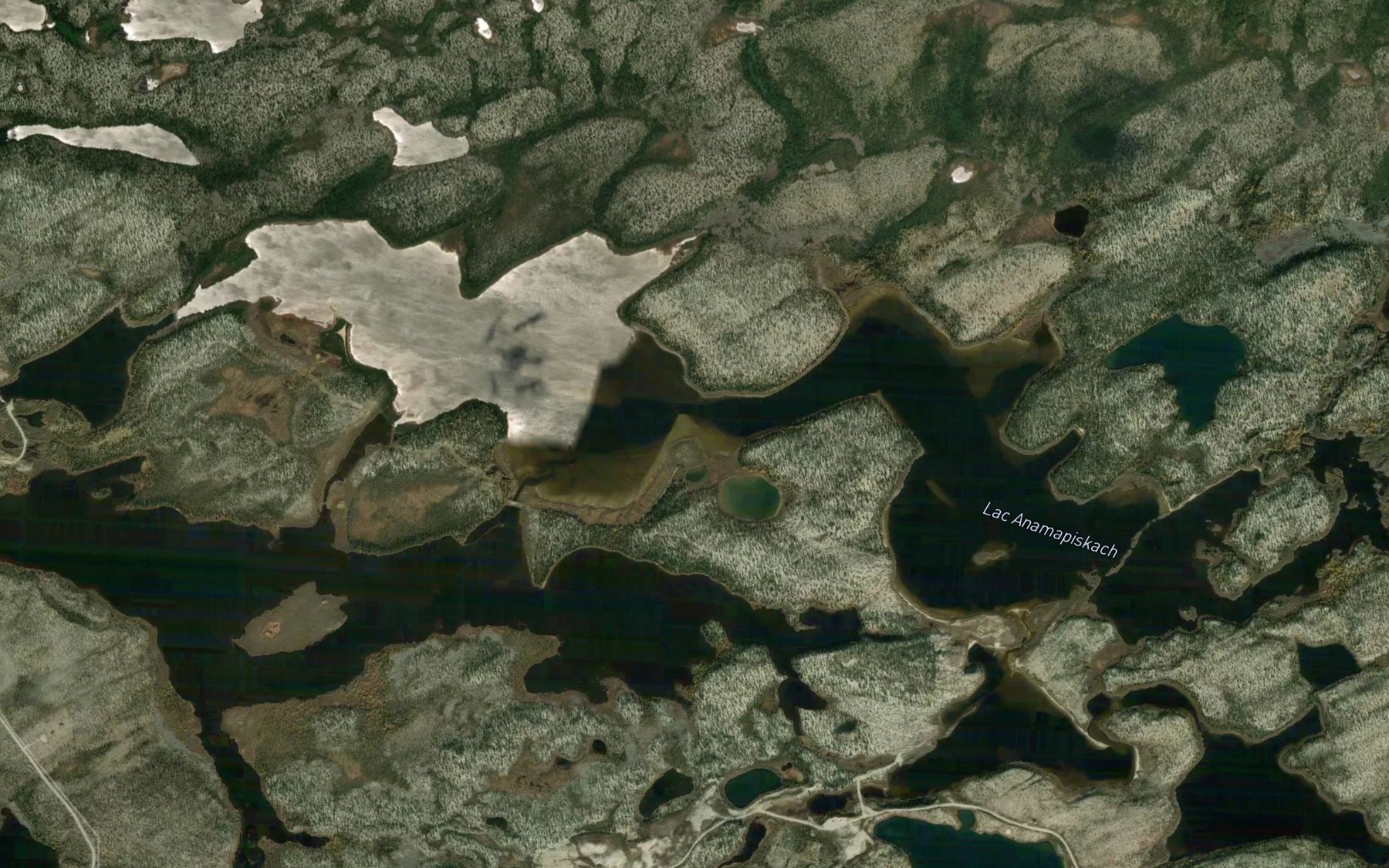 Satellite map of the Lac Anamapiskach