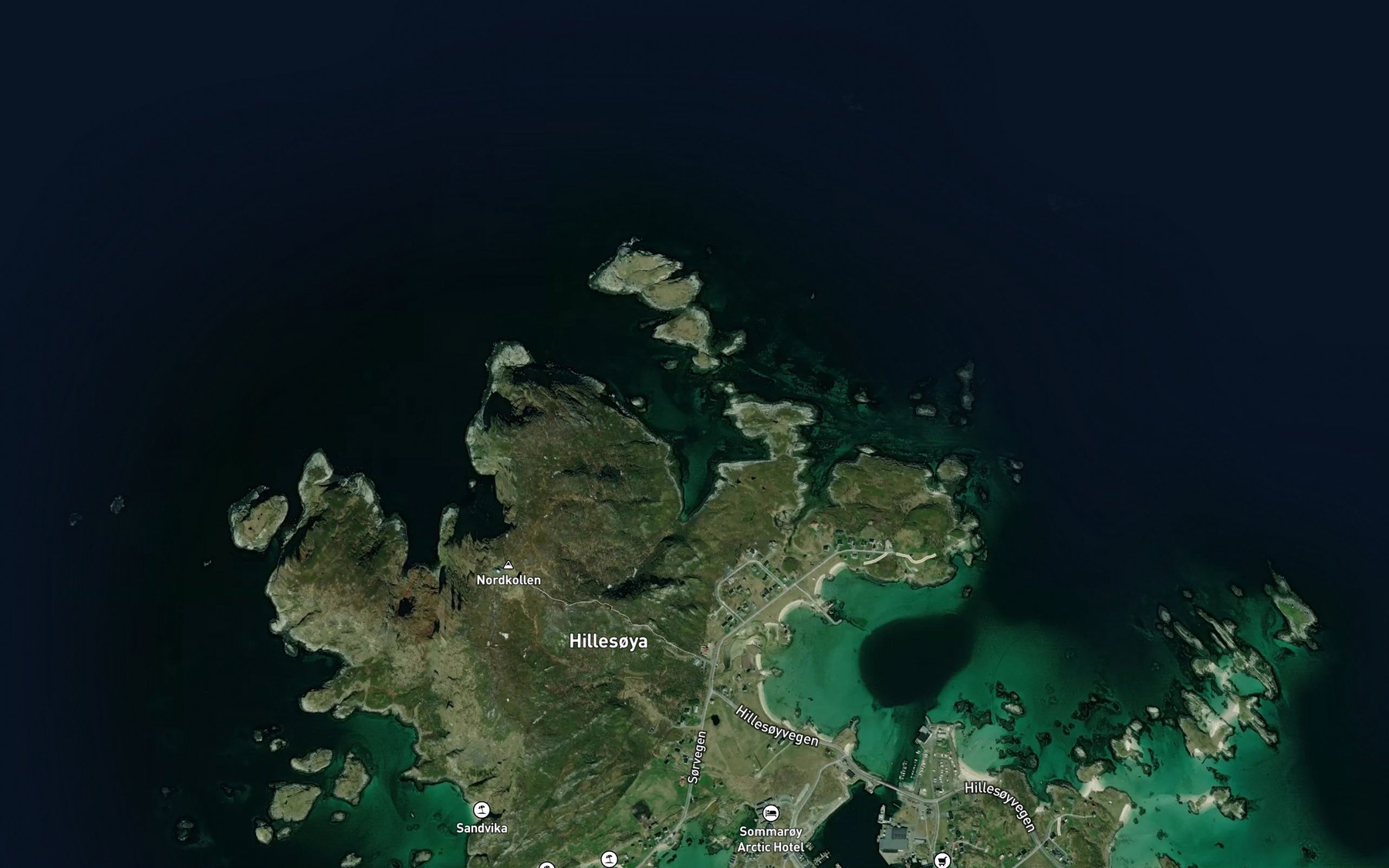 Satellite map of the Jevika