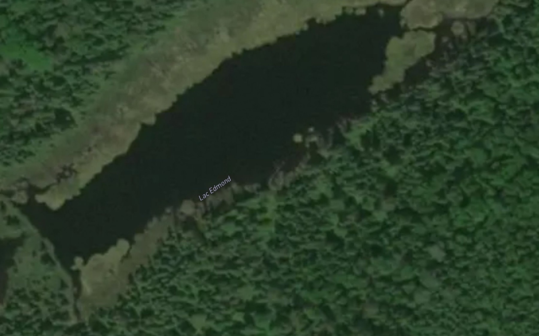 Satellite map of the Lac Edmond