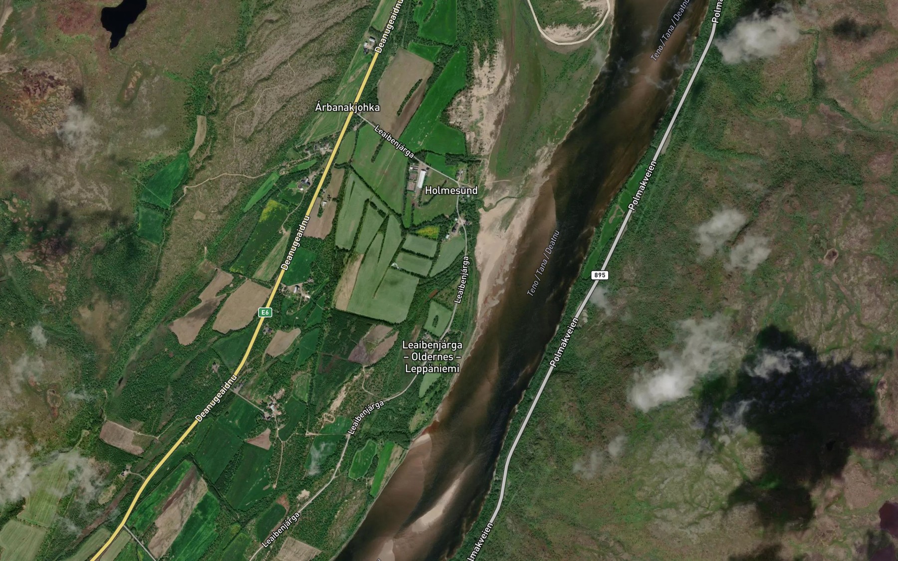 Satellite map of the Javrrijohka