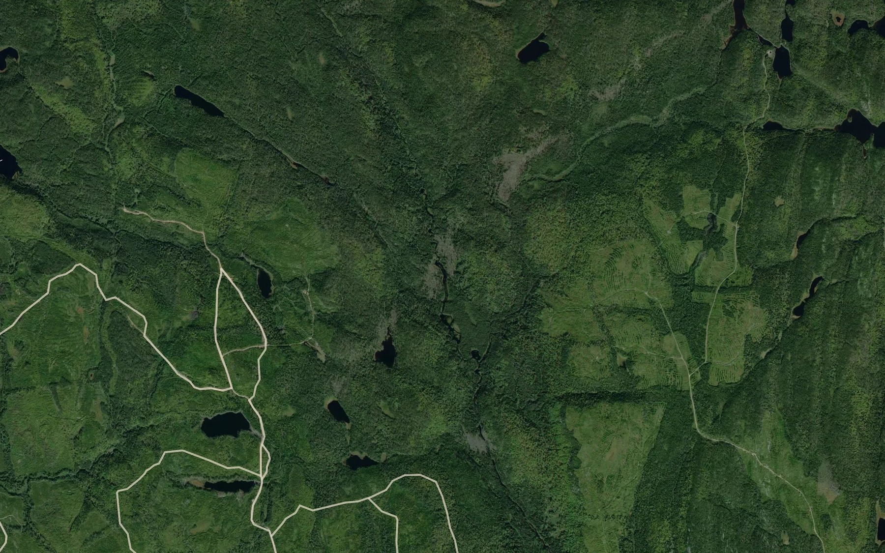 Satellite map of the Lac Nicole
