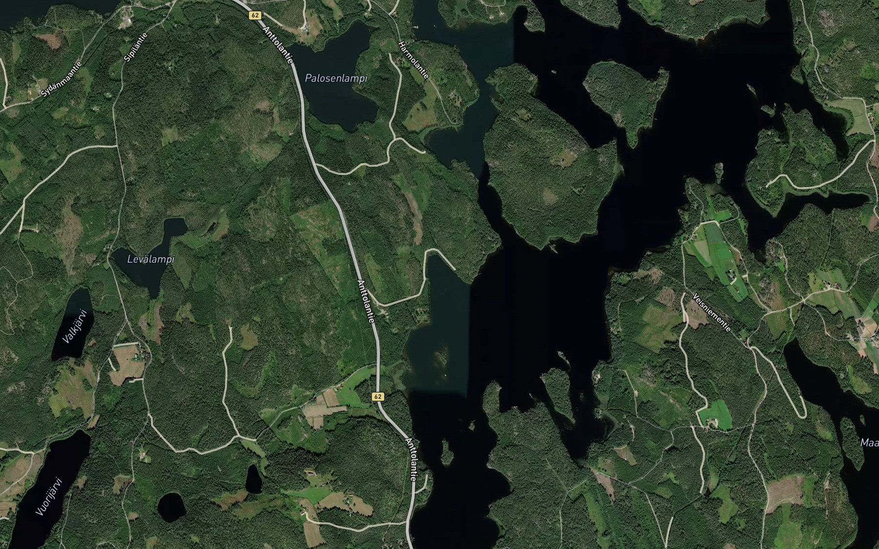 Satellite map of the Syvalahti