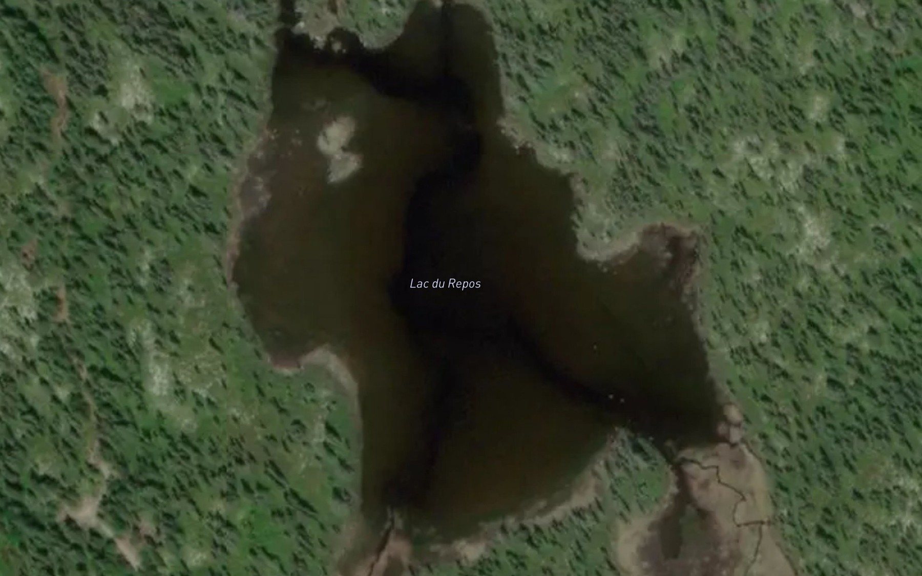 Satellite map of the Lac du Repos