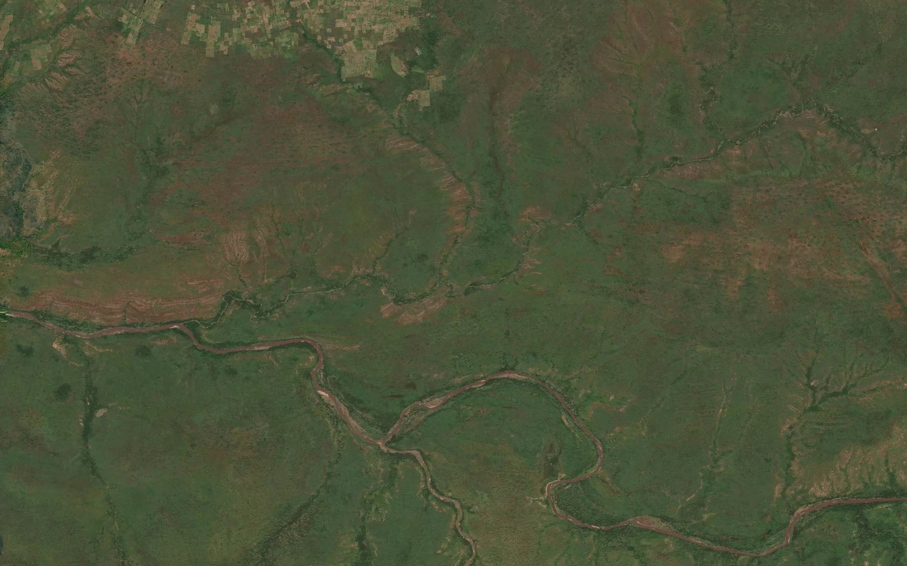 Satellite map of the Mayo Lende