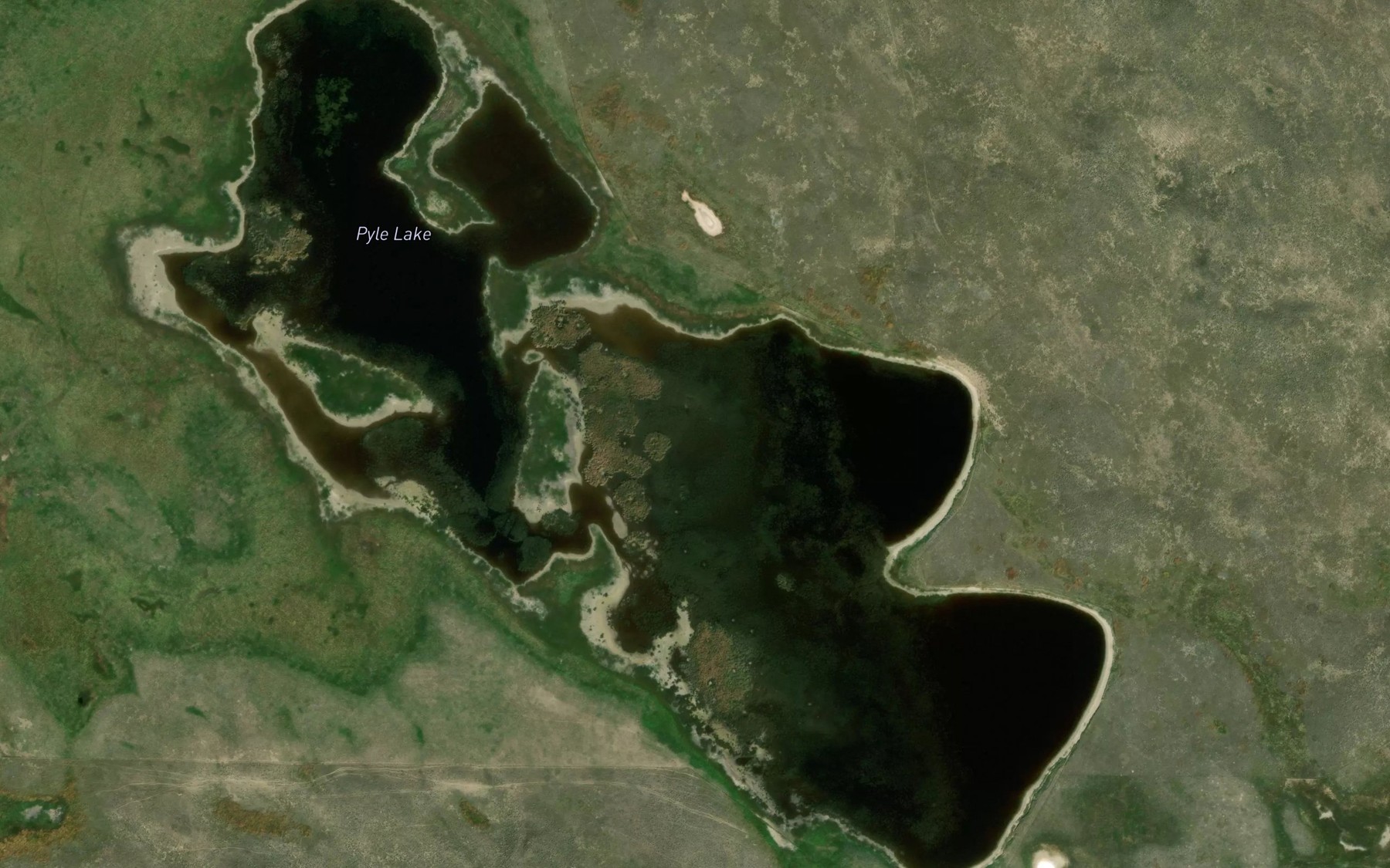 Satellite map of the Pyle Lake