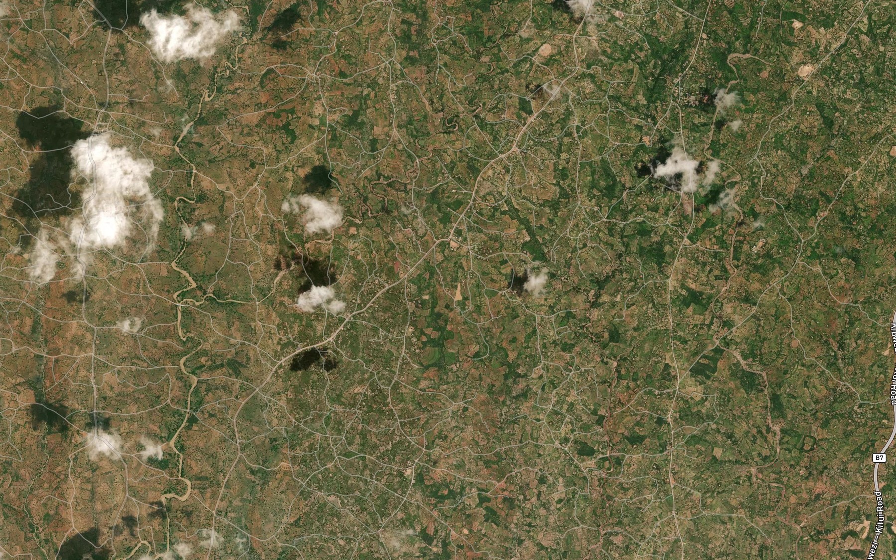 Satellite map of the Kangalu
