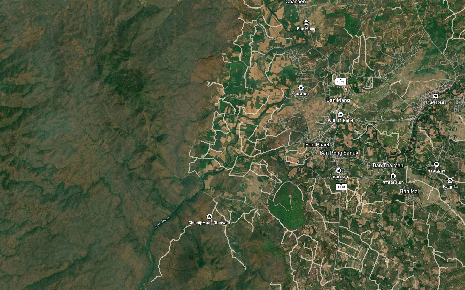Satellite map of the Nam Pi