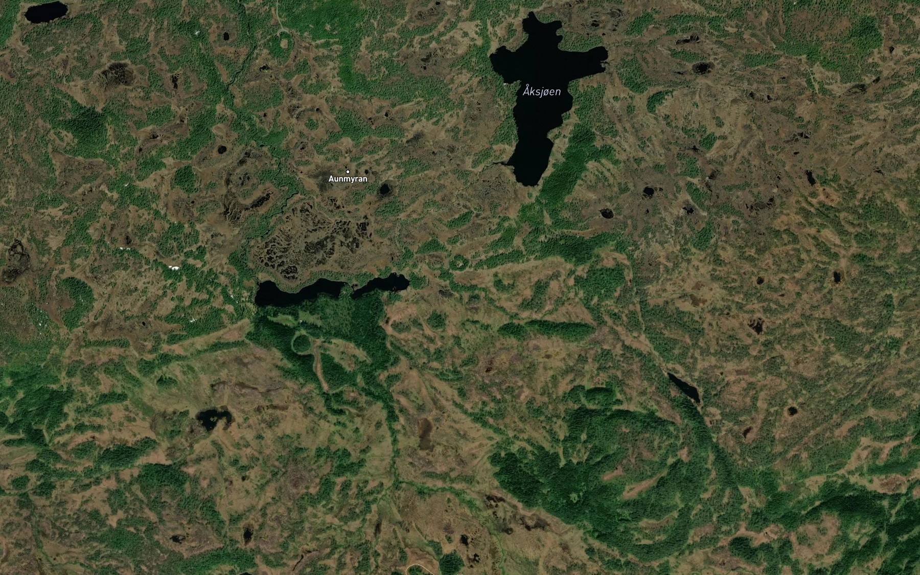 Satellite map of the Svarttjonnbekken