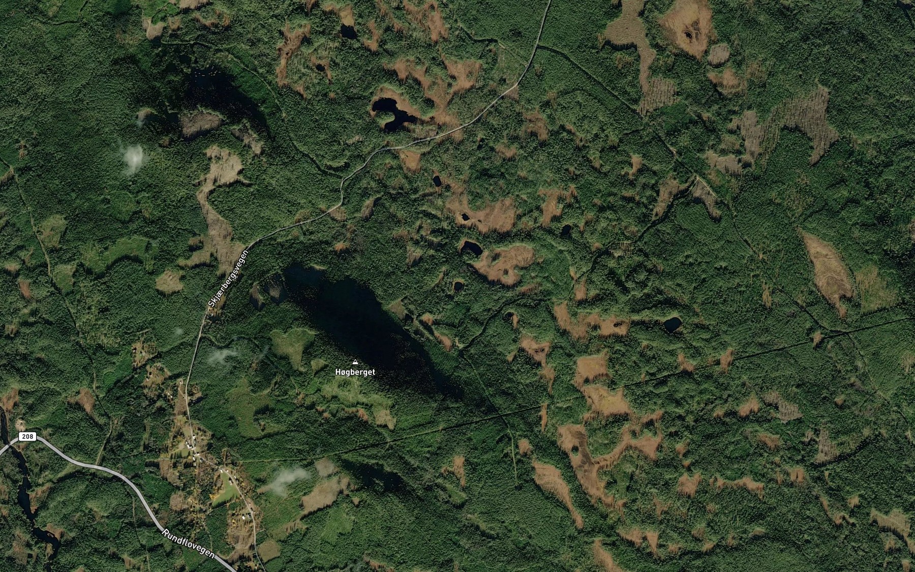 Satellite map of the Rundreva