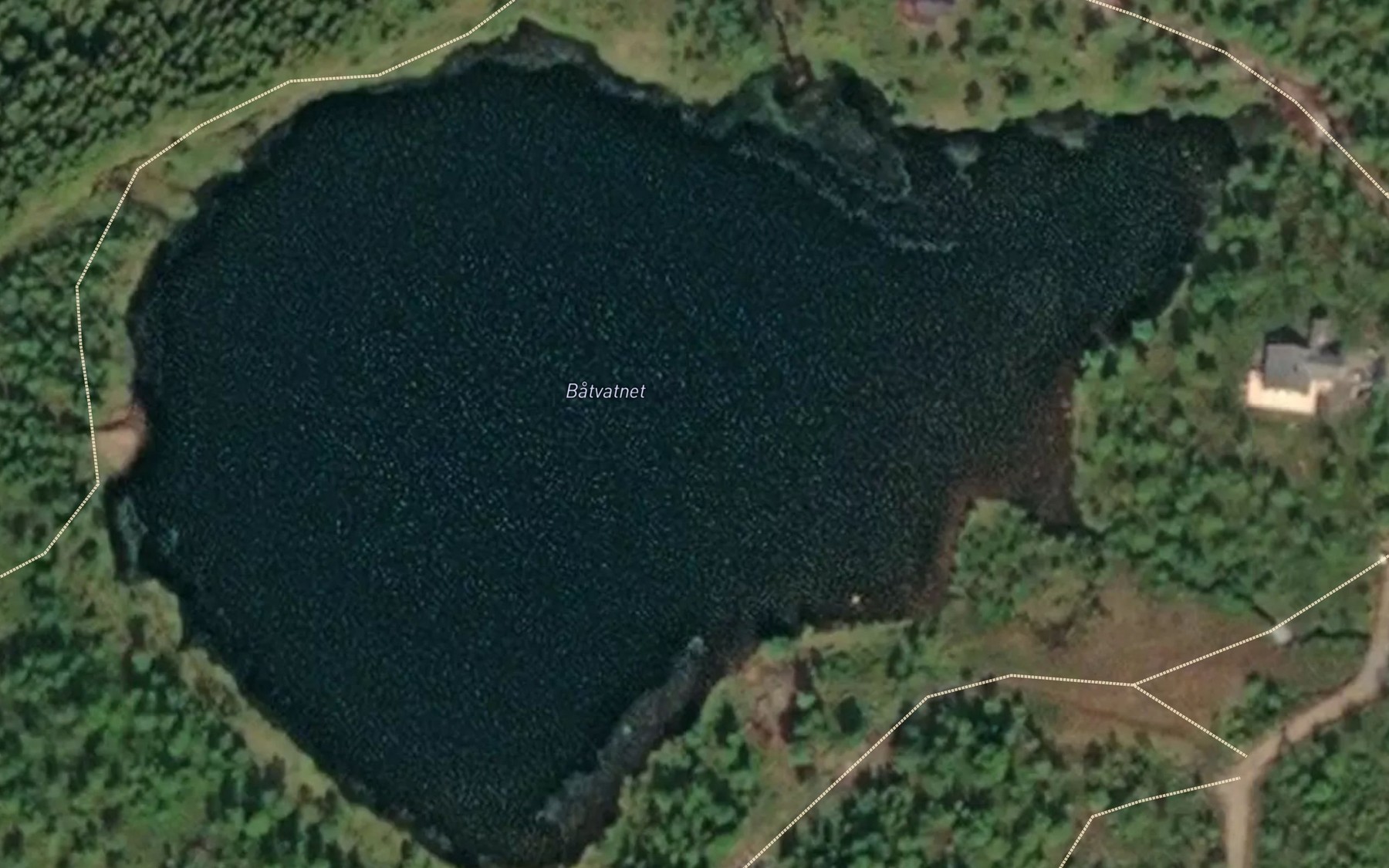 Satellite map of the Batvatnet