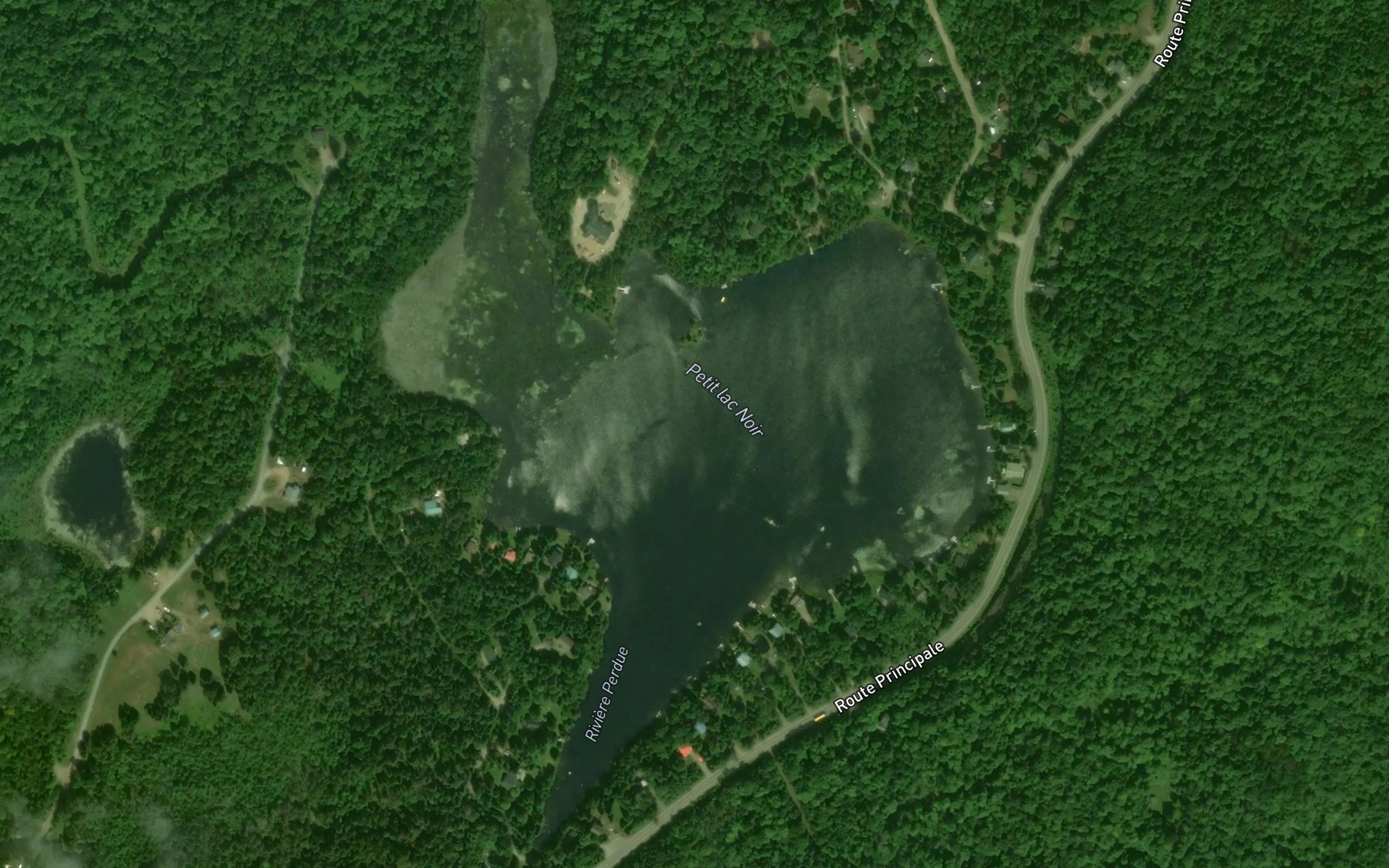 Satellite map of the Petit lac Noir