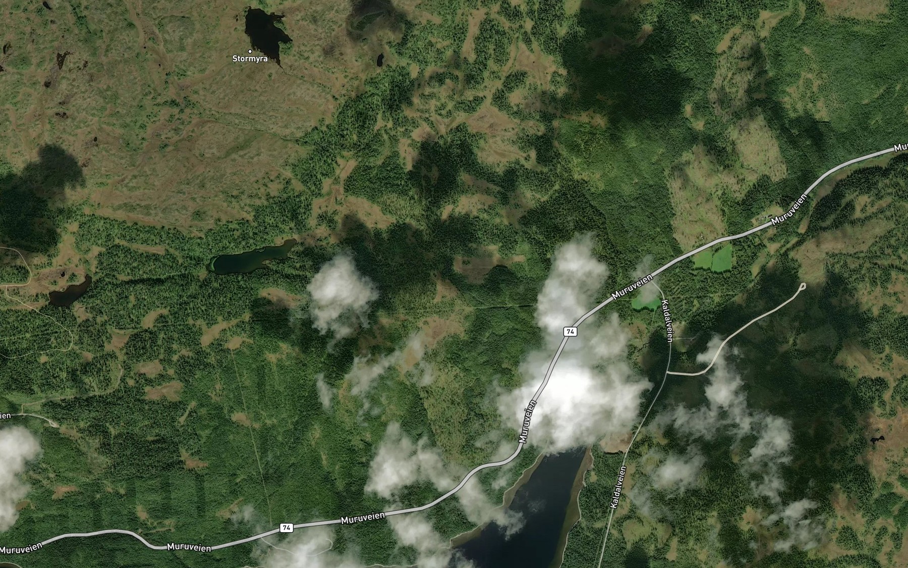 Satellite map of the Gamvollbekken