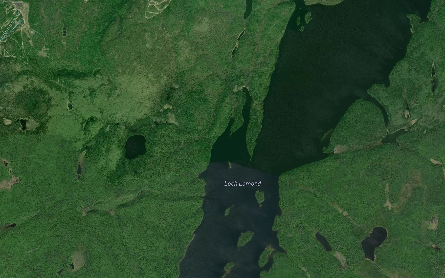 Satellite map of the Sawdust Creek