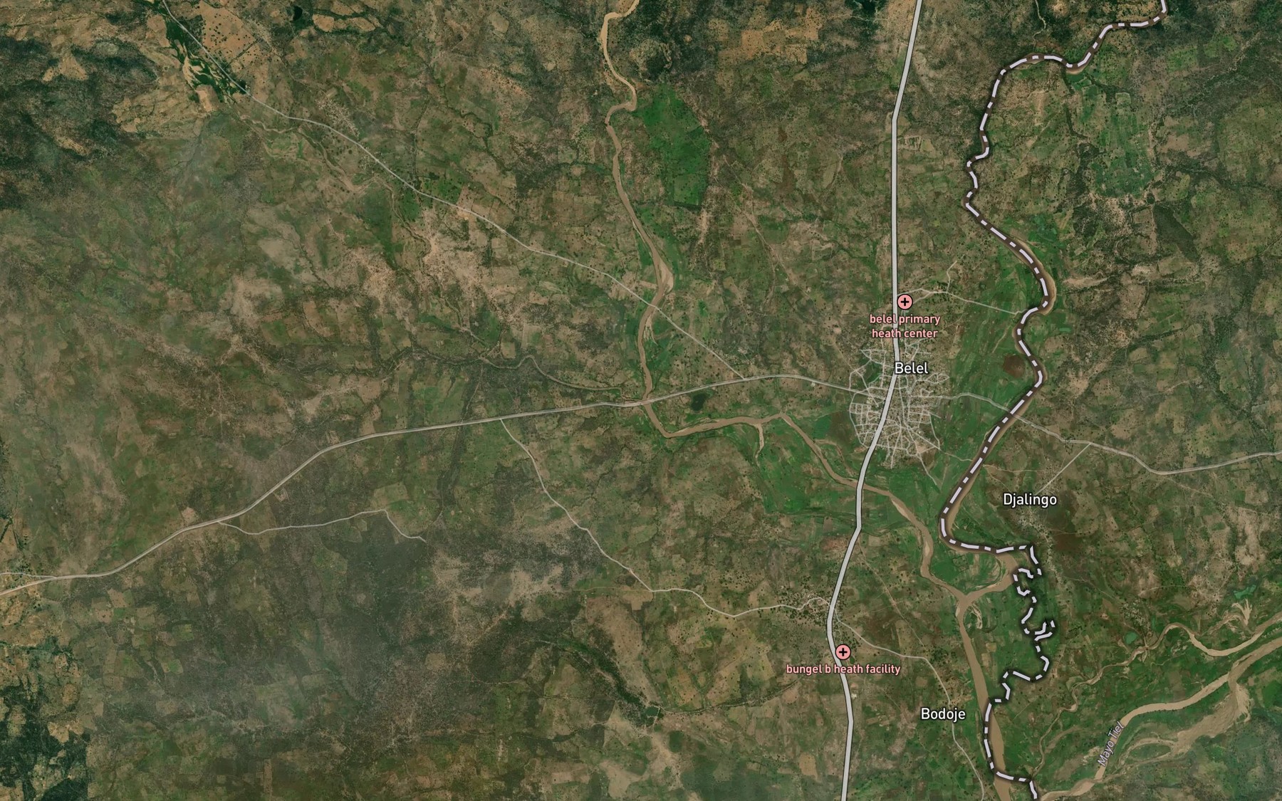 Satellite map of the Mayel Gelbi