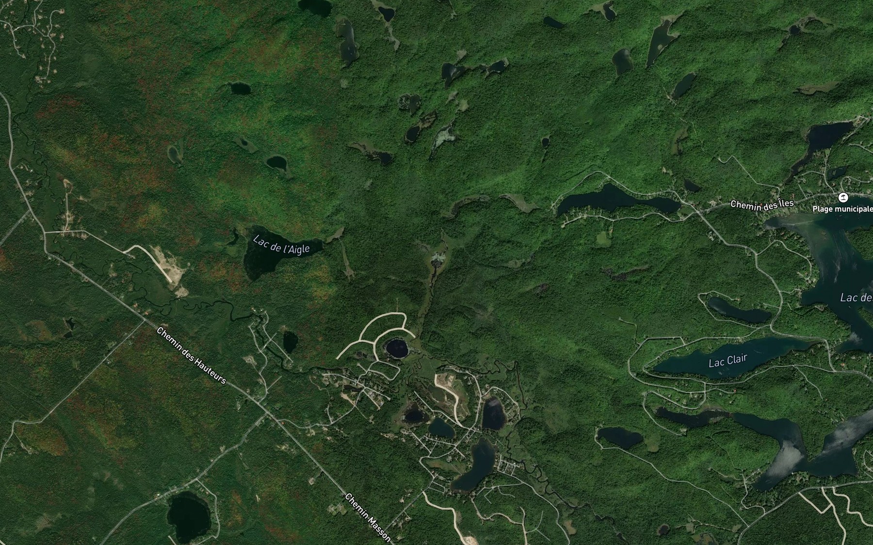 Satellite map of the Chute Rouge