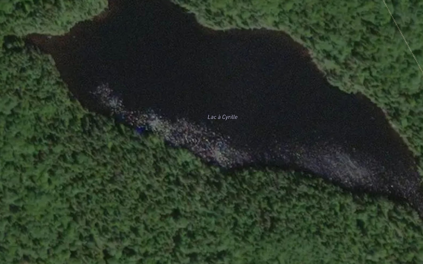 Satellite map of the Lac a Cyrille