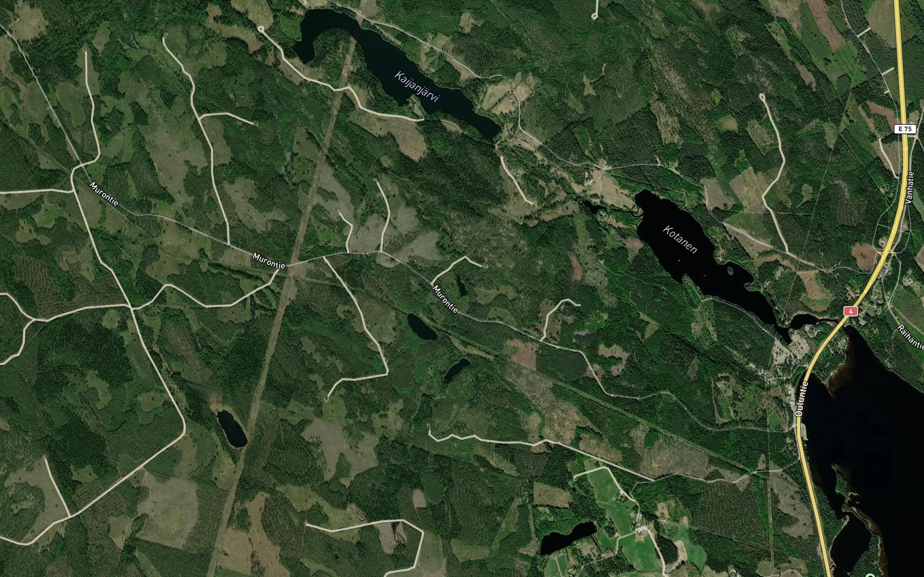 Satellite map of the Kivilampi