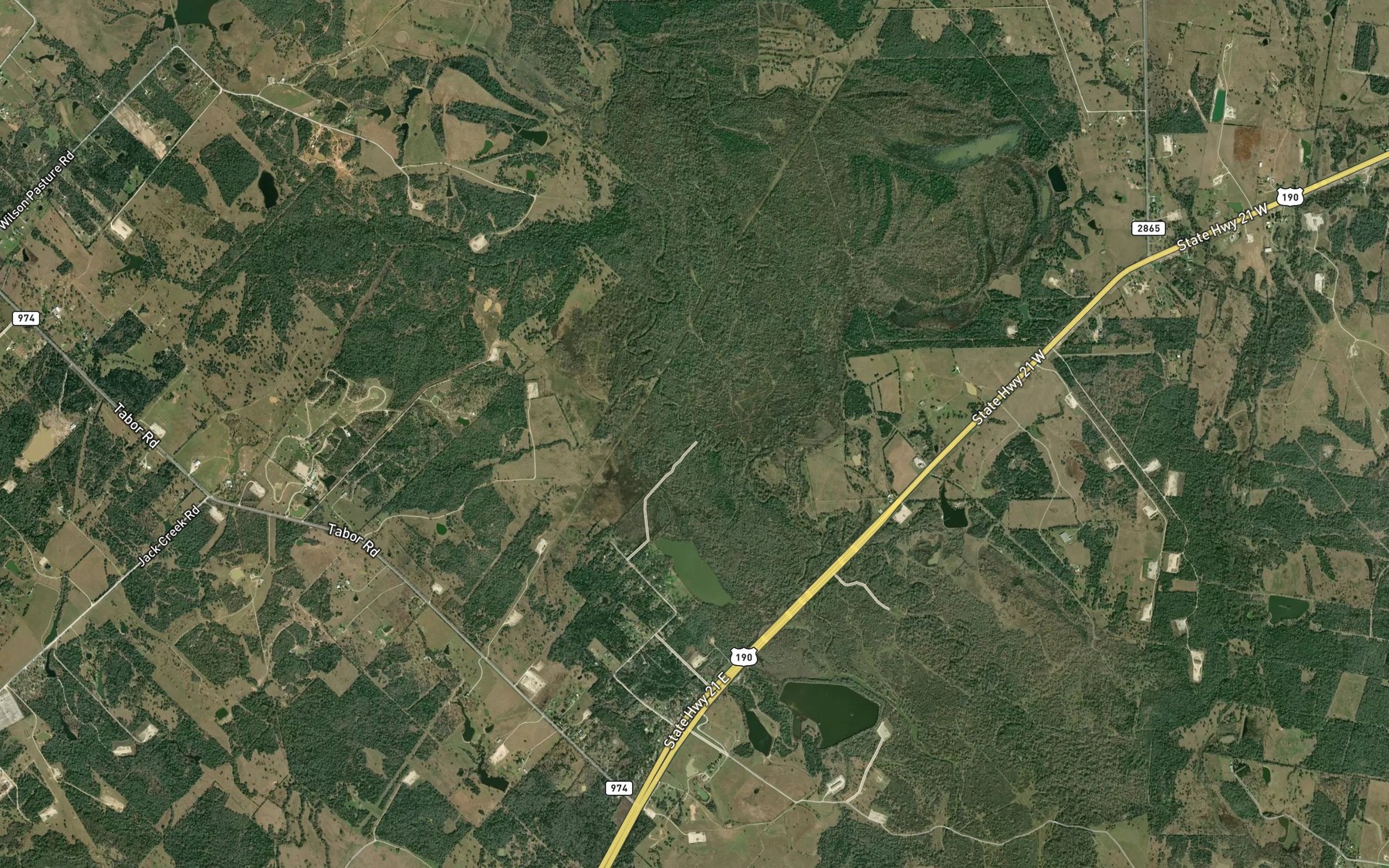 Satellite map of the Big Slough