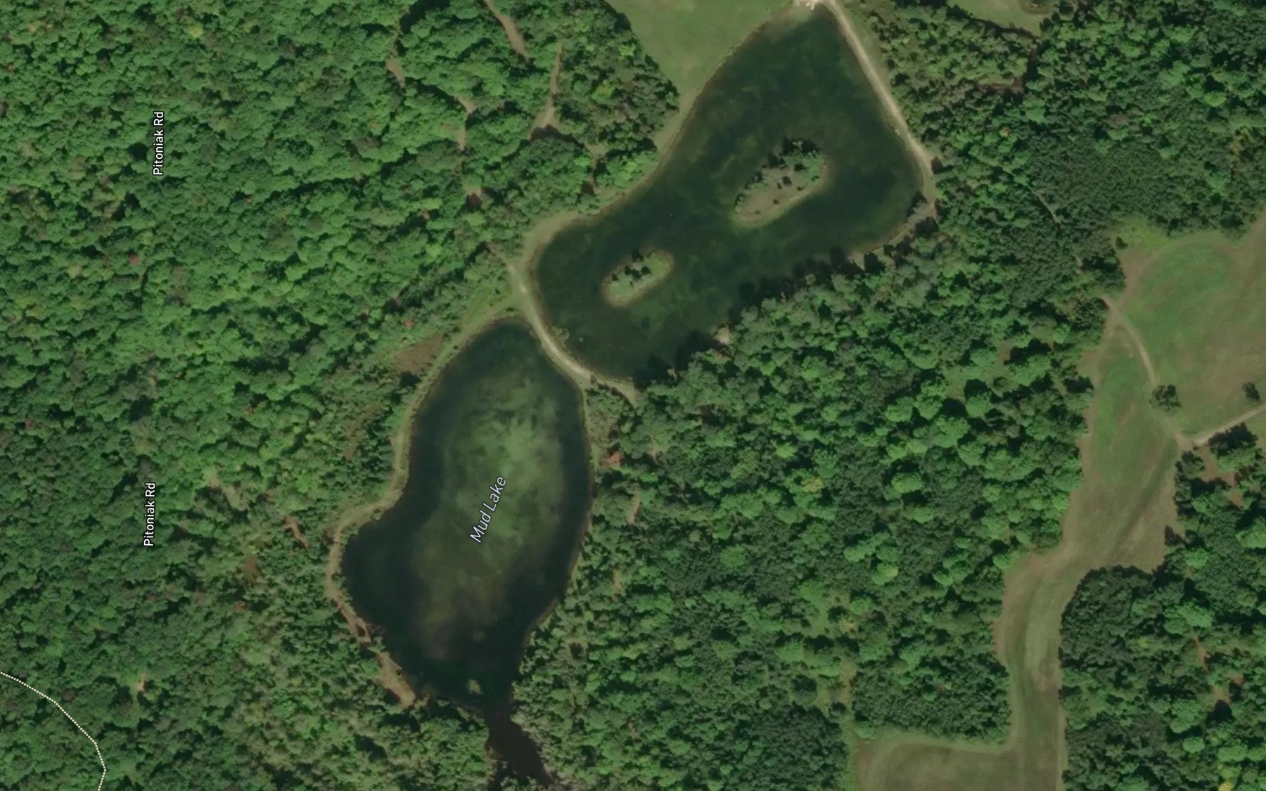 Satellite map of the Mud Lake