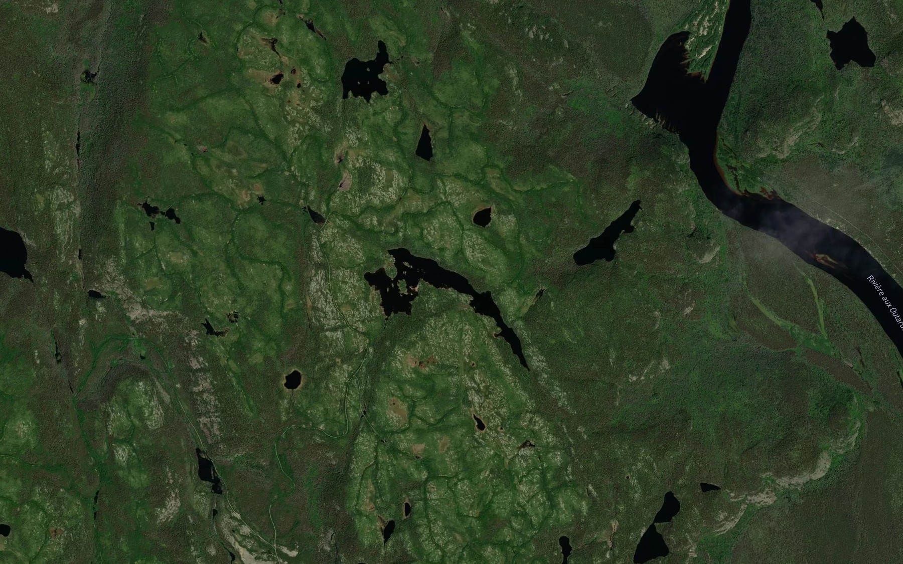 Satellite map of the Lac de la Gargouille