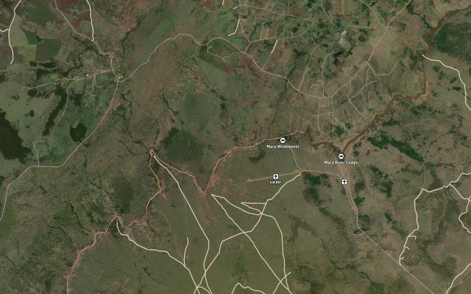 Satellite map of the Moyan