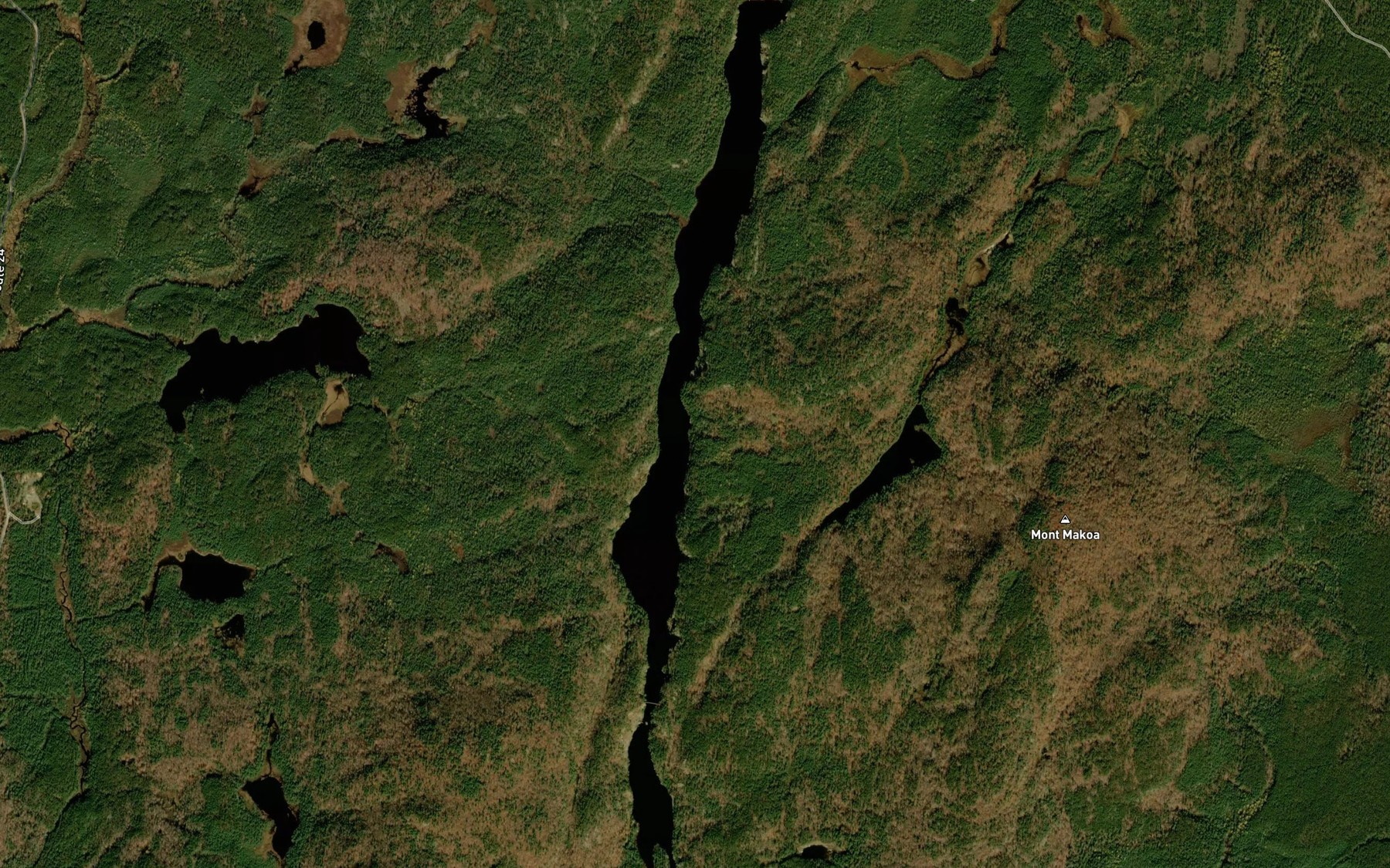 Satellite map of the Lac La Haie