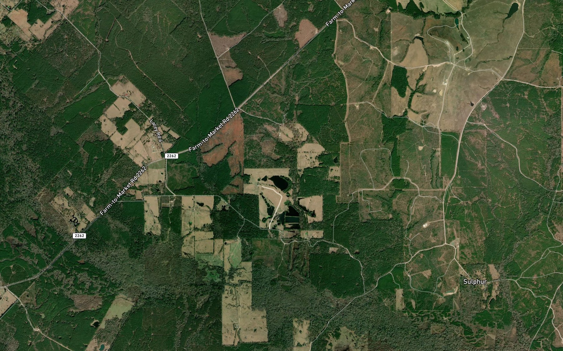 Satellite map of the Price Lake