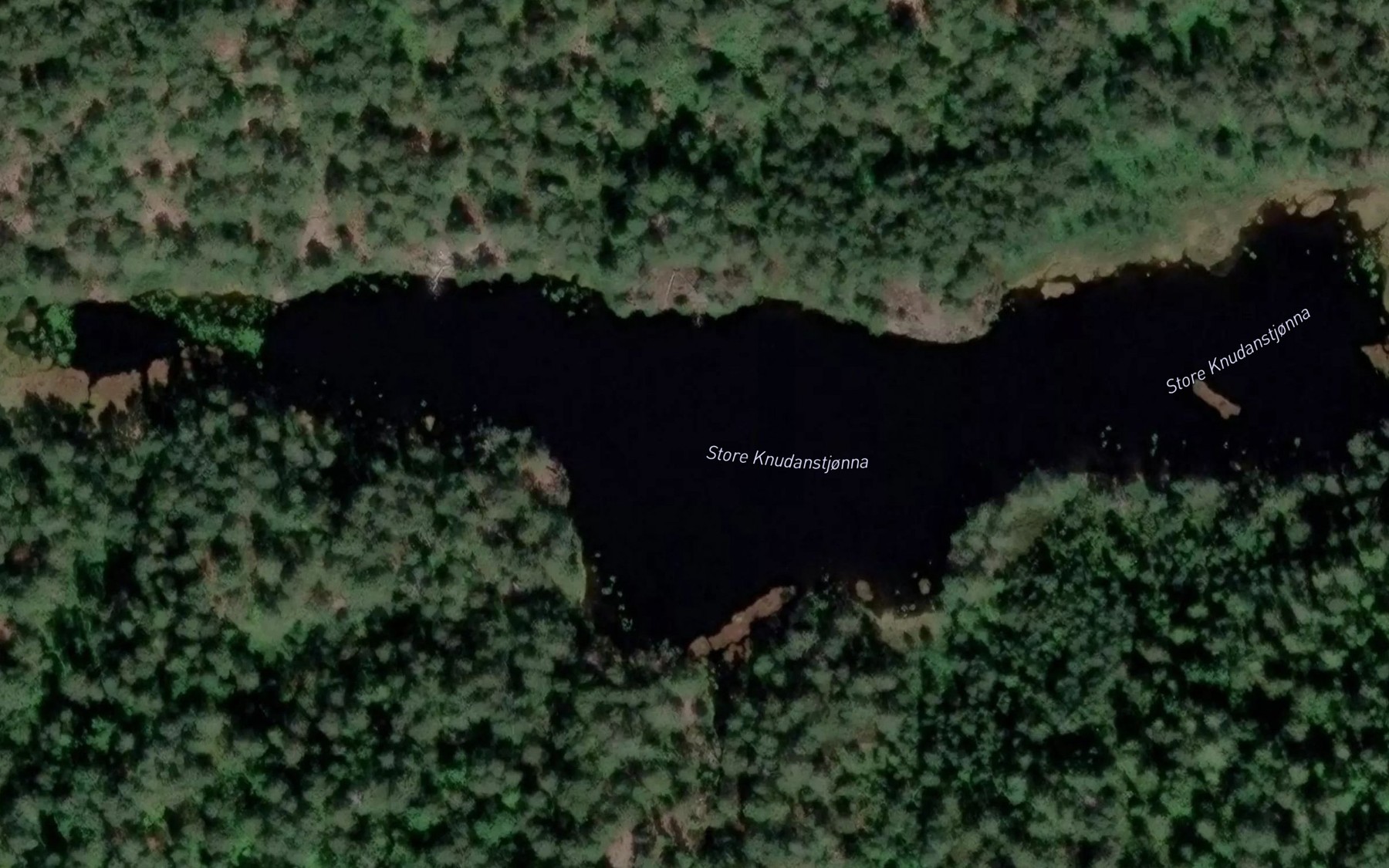 Satellite map of the Store Knutanetjonn