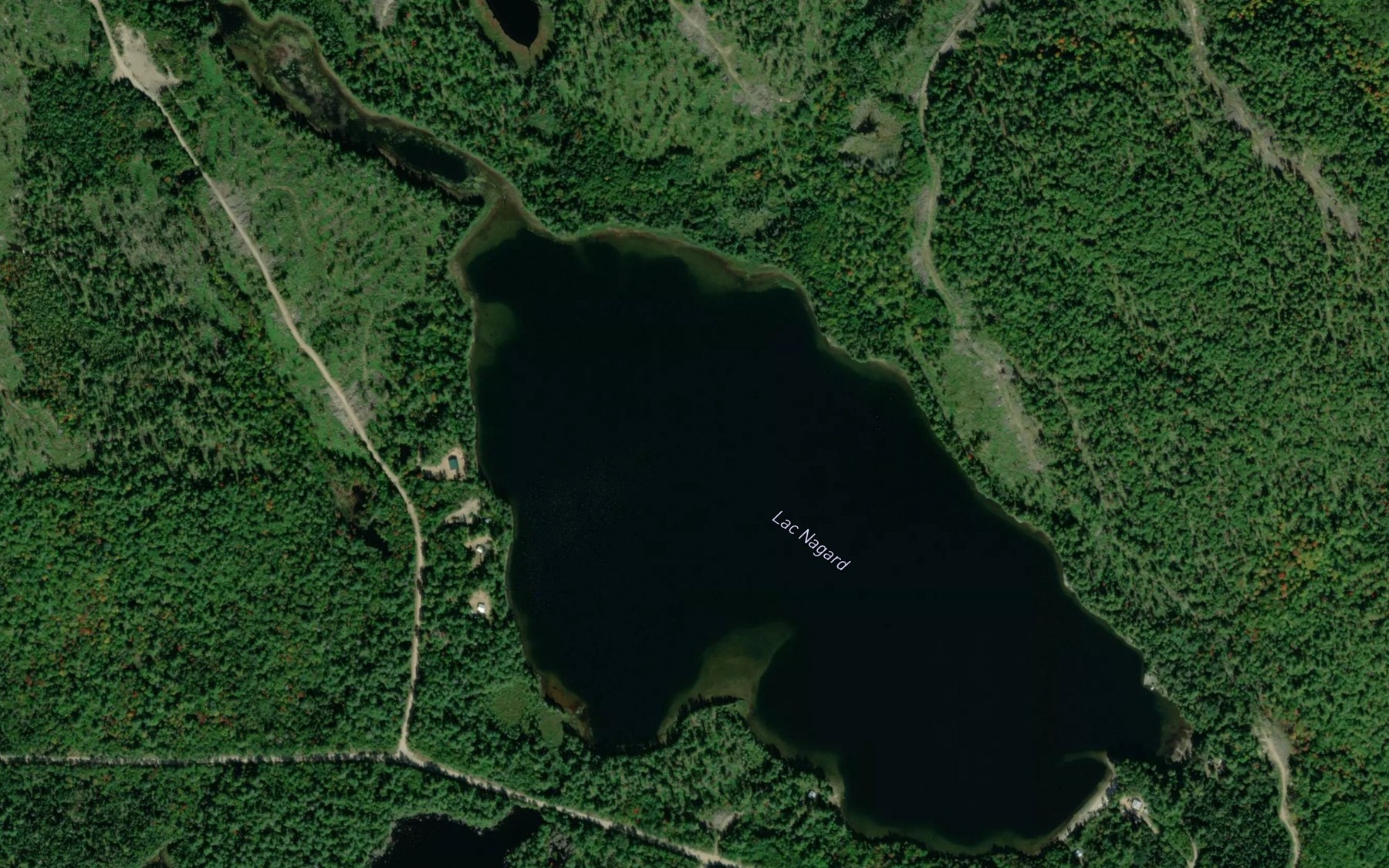 Satellite map of the Lac Nagard