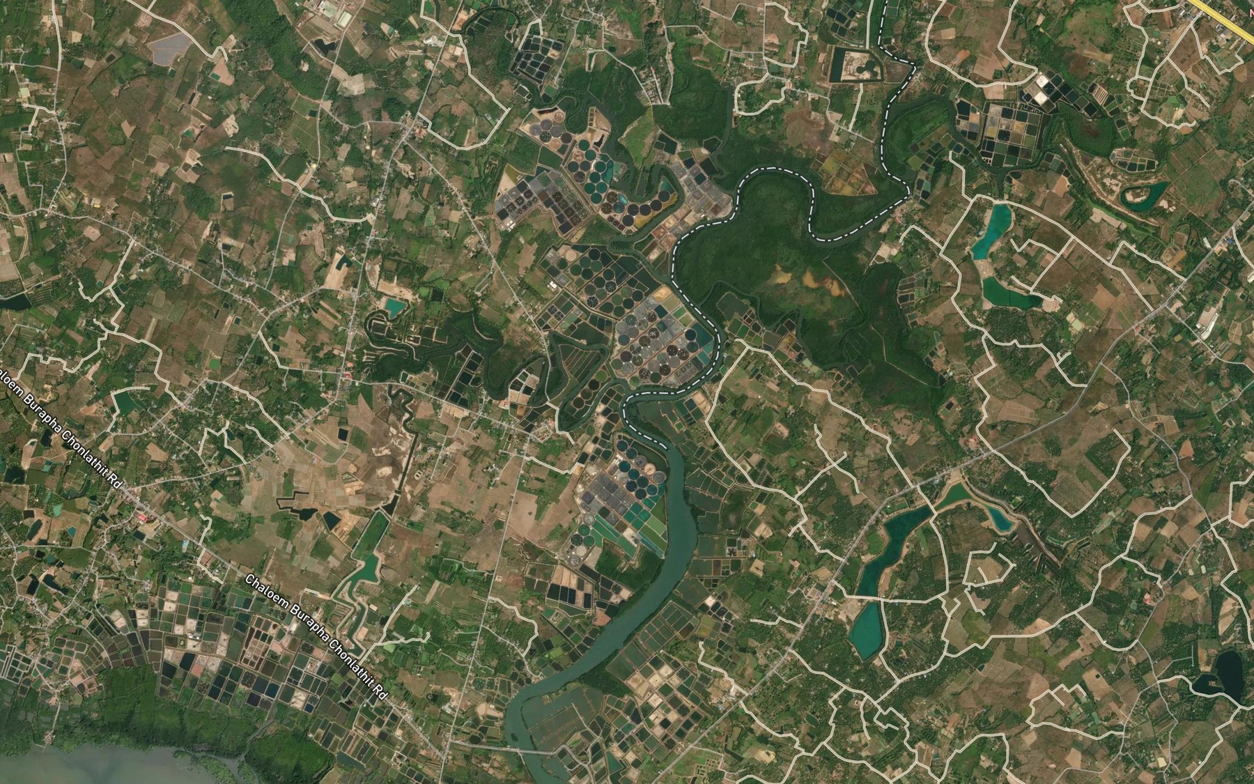 Satellite map of the Khlong Tha Kong