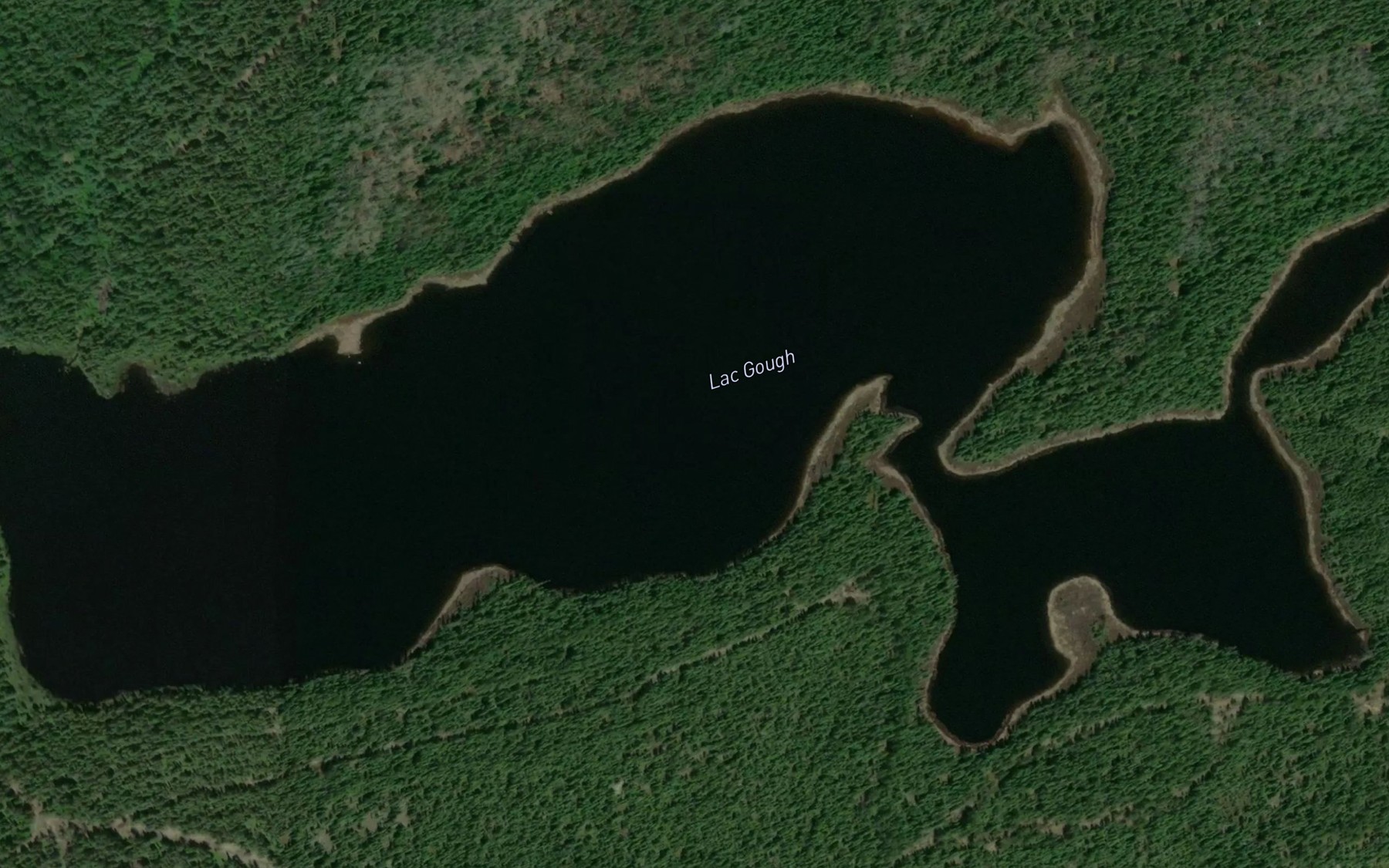 Satellite map of the Lac Gough